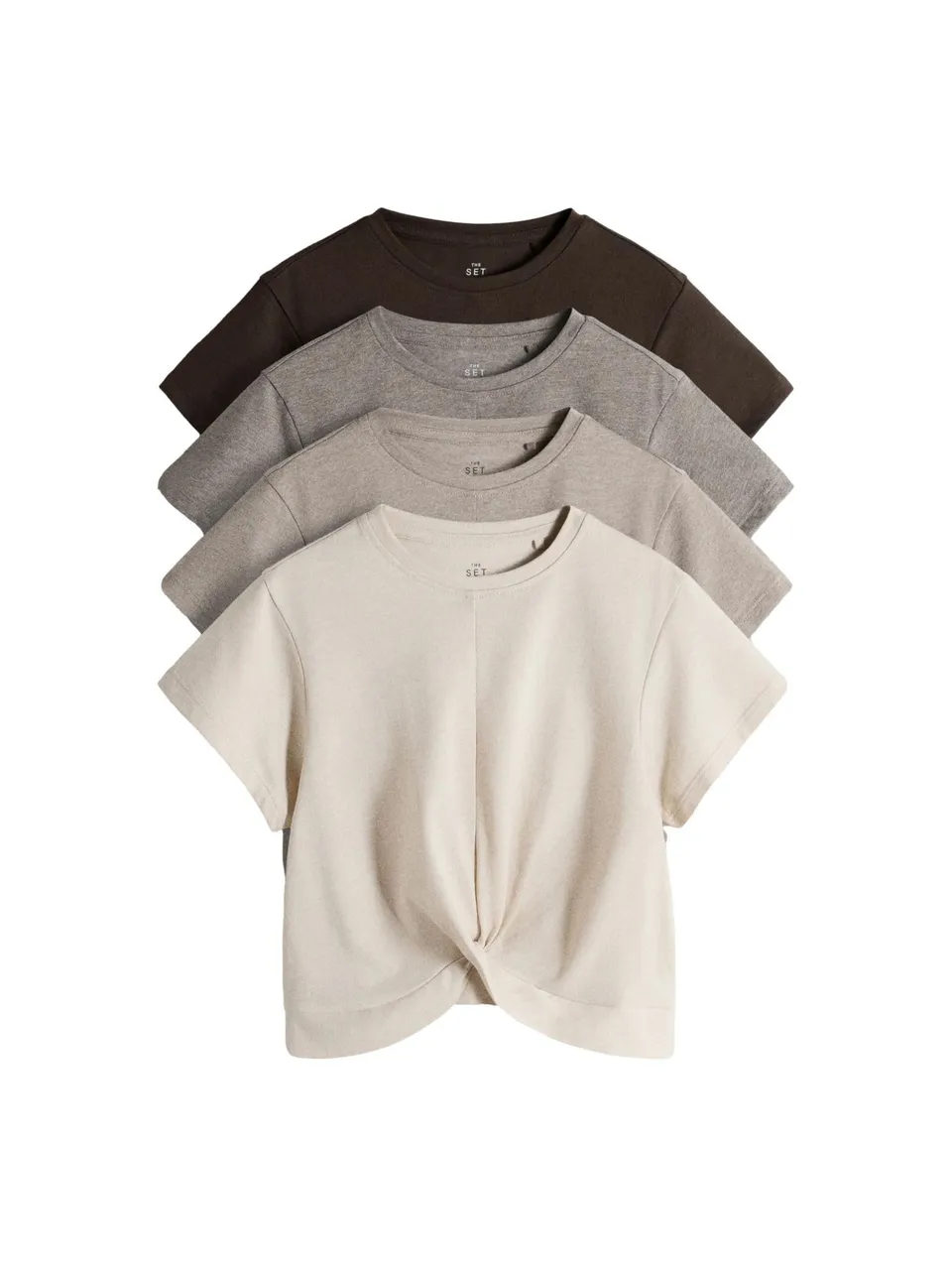 Geo Next The Set T-Shirt Bambina Cotone Misto 4 Pezzi