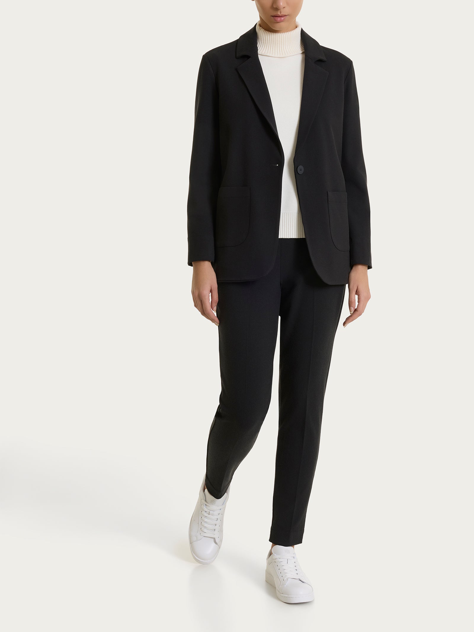 Ragno Blazer Over Flannel Twill Giacca Nero vestibilita over