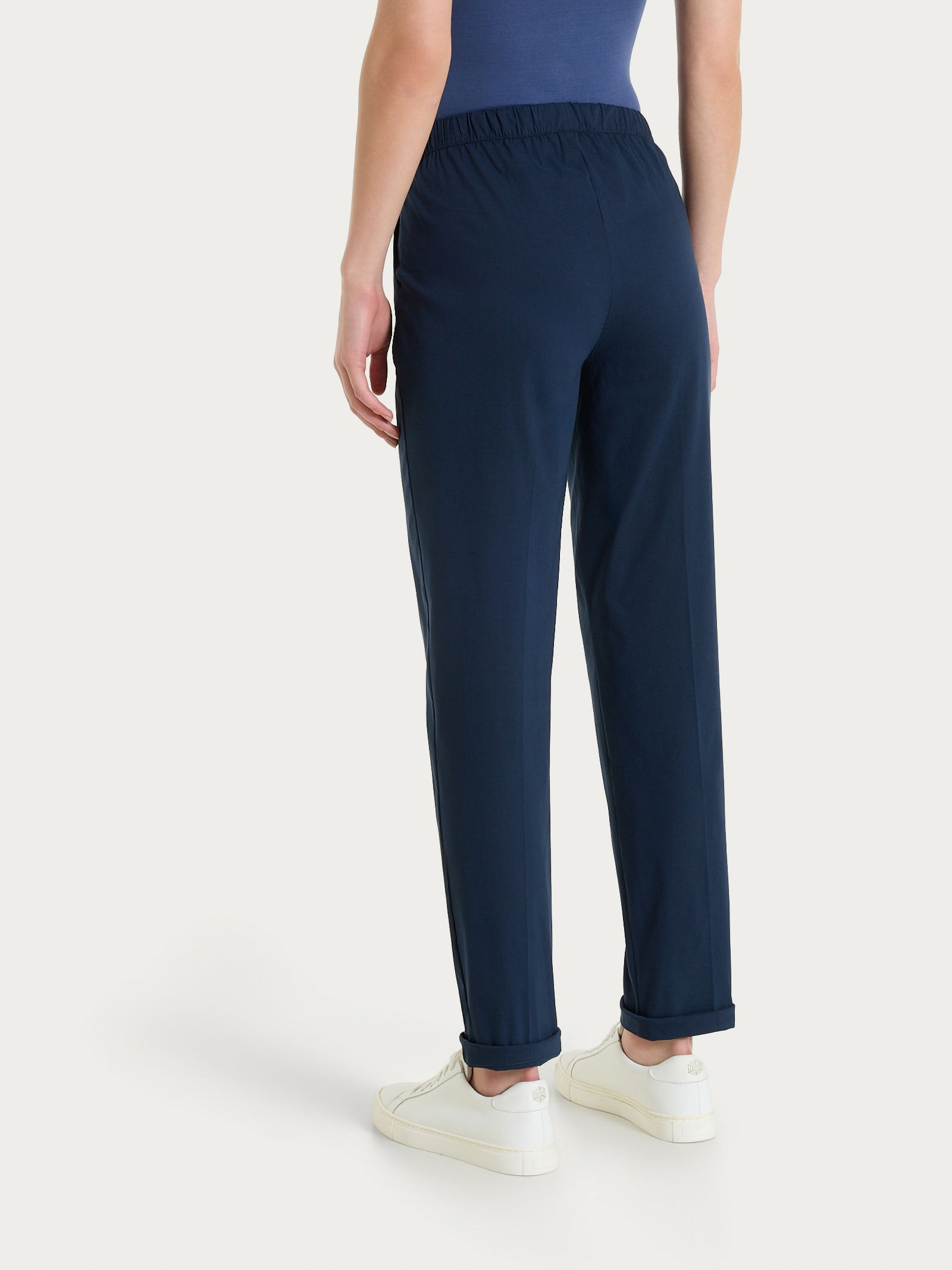 Ragno Super Fresh pantalone jogger donna Bleu cotone elasticizzato