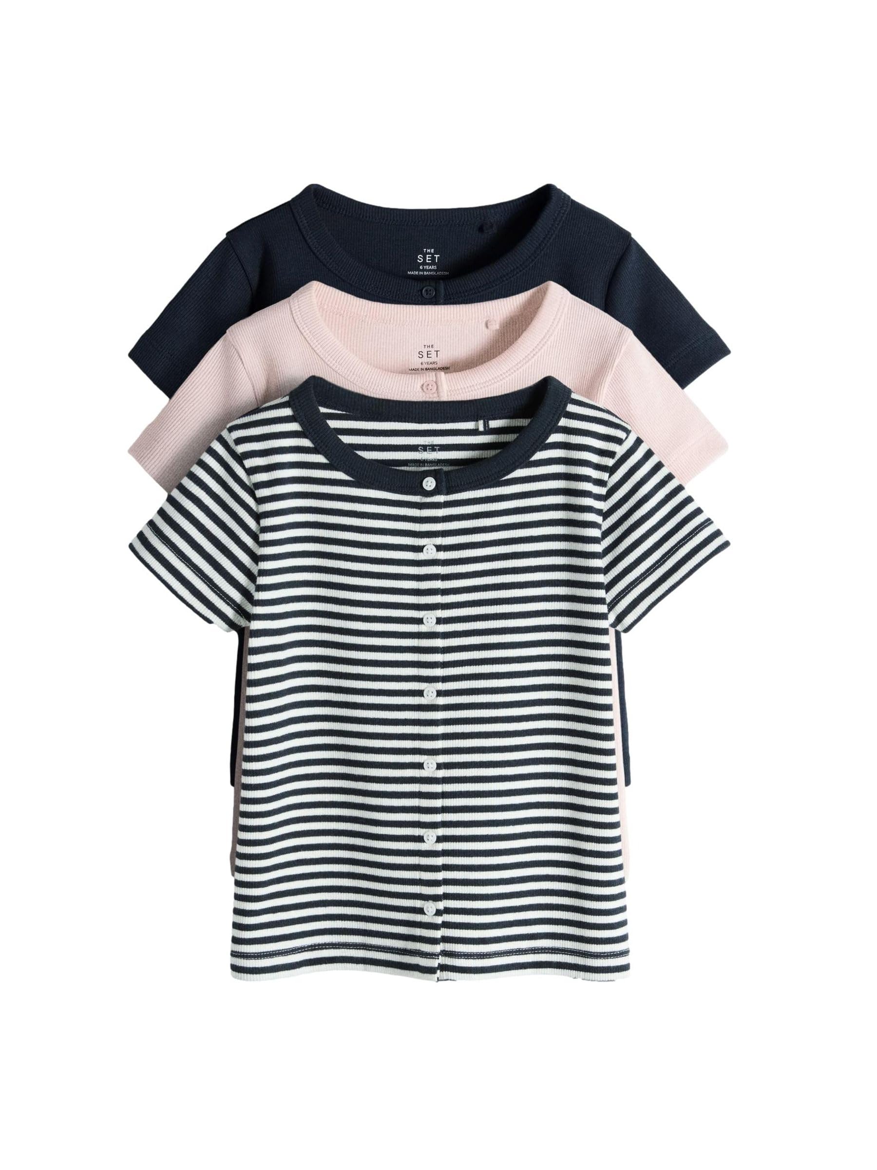 Geo Next The Set Cardigan Corte Coste Bimba 3 Pezzi Bottoni