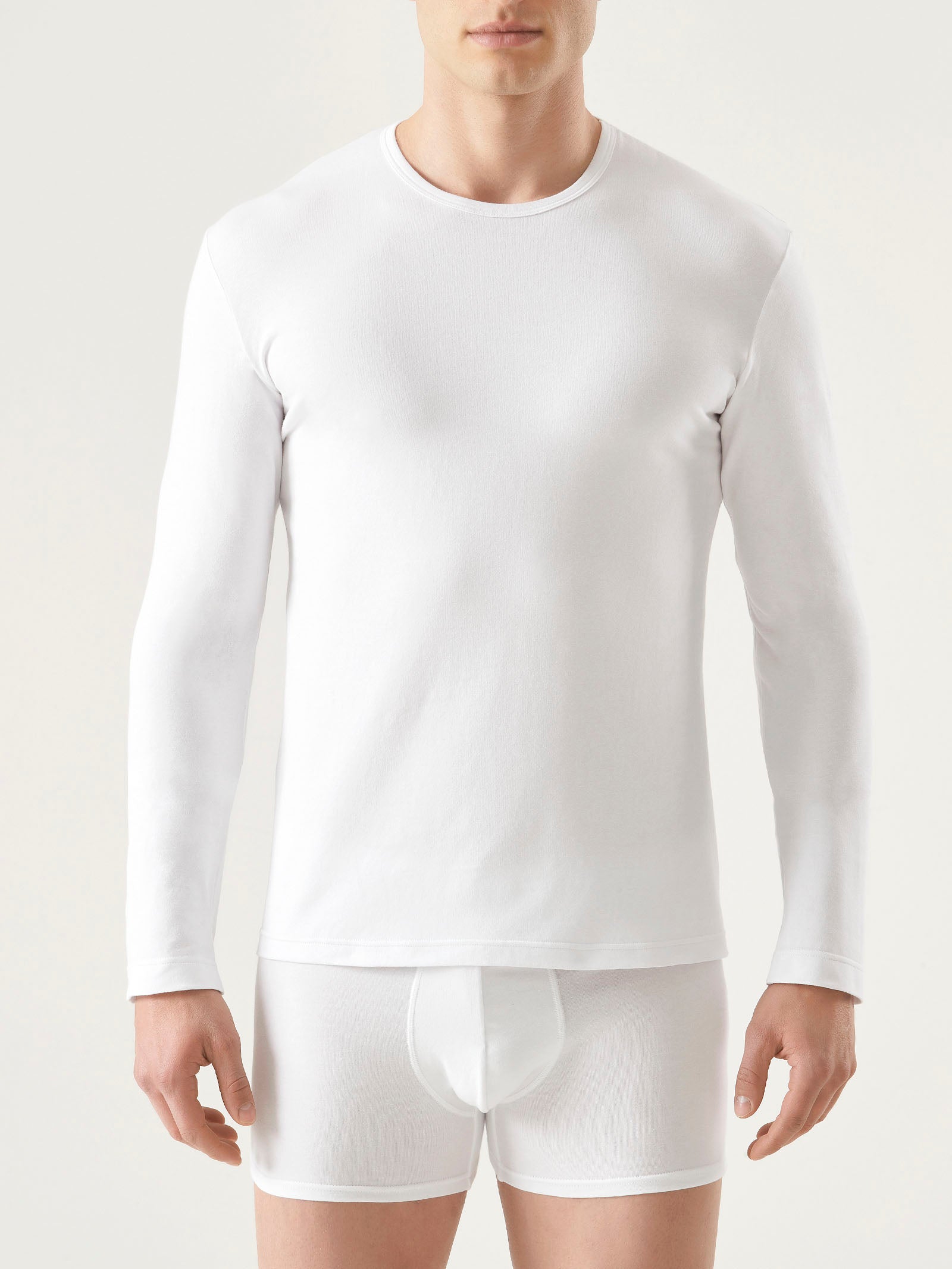 Ragno Comfort maglietta manica lunga cotone Bianco