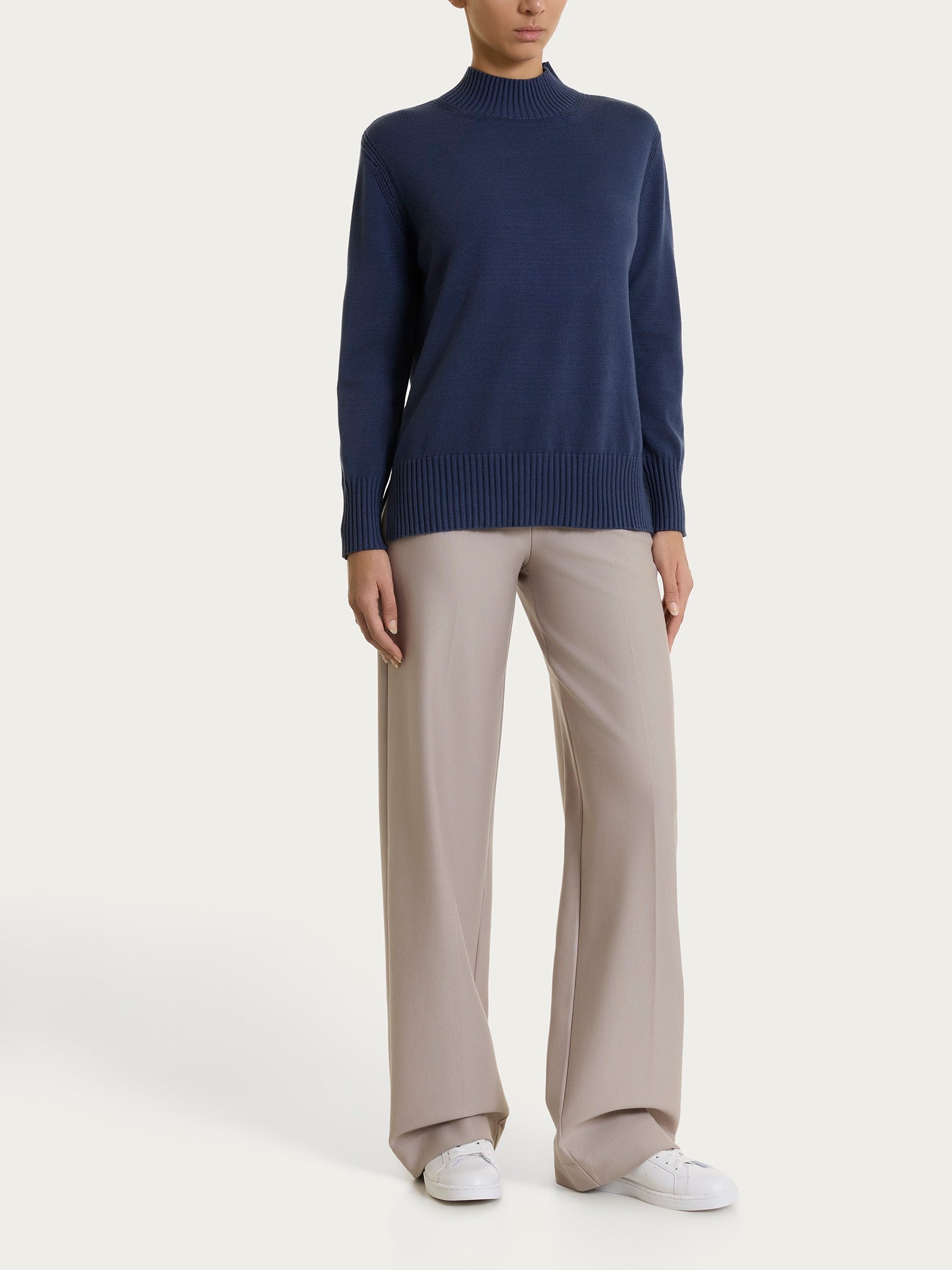 Ragno Compact Pantalone Palazzo Donna Rain Forest