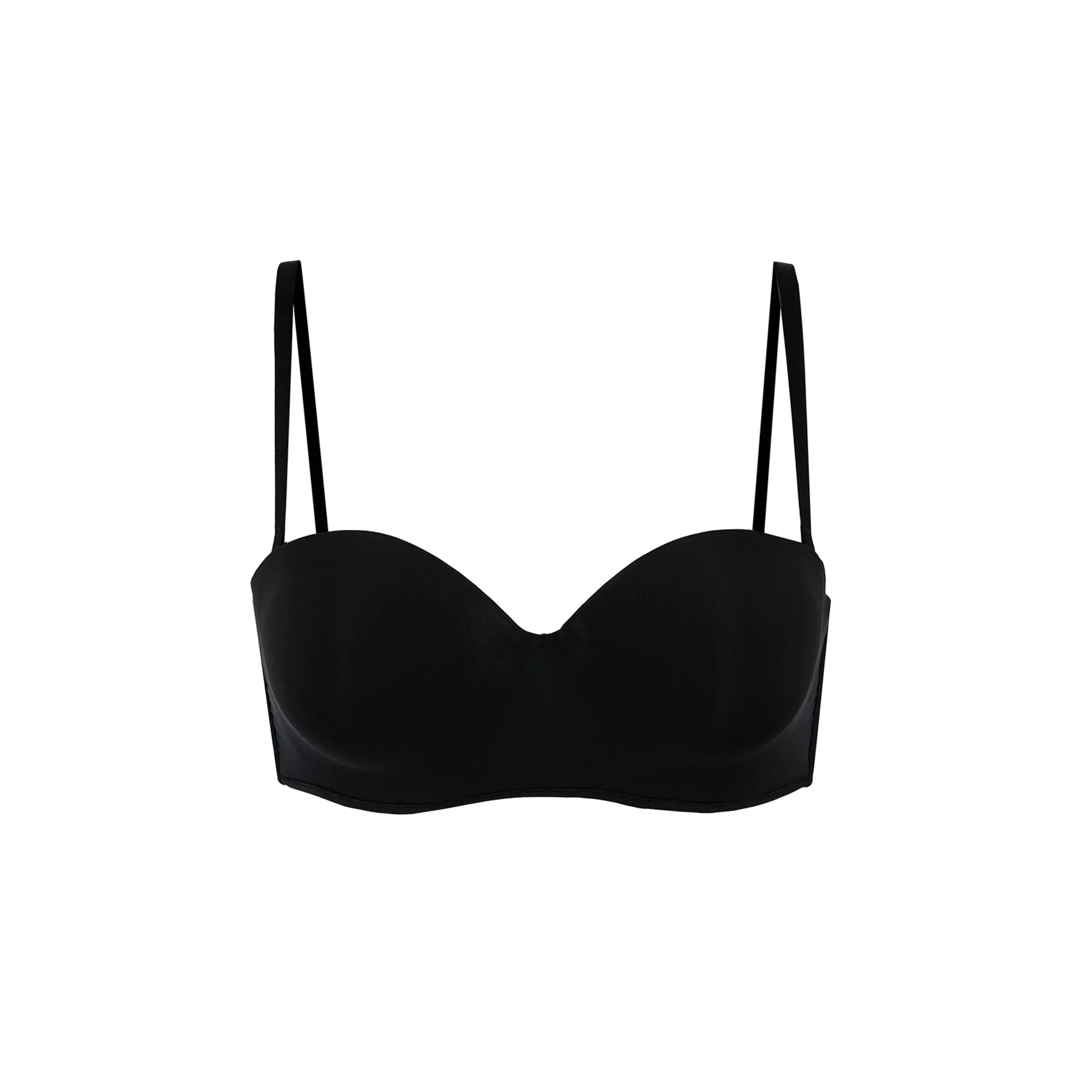 Maria Grazia Severi Seamless Essentials reggiseno senza spalline nero microfibra