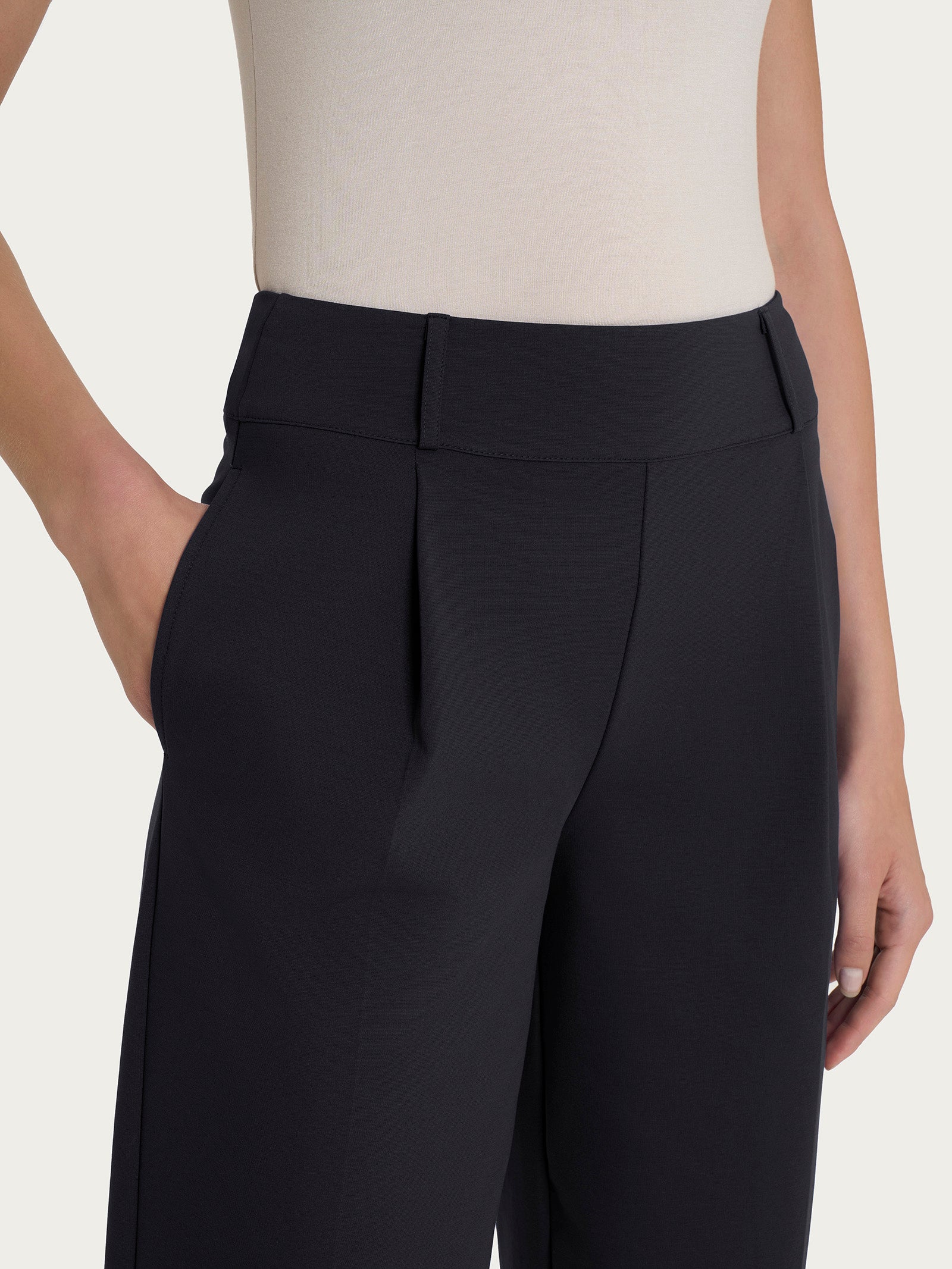 Ragno Compact Light pantalone carota nero estivo