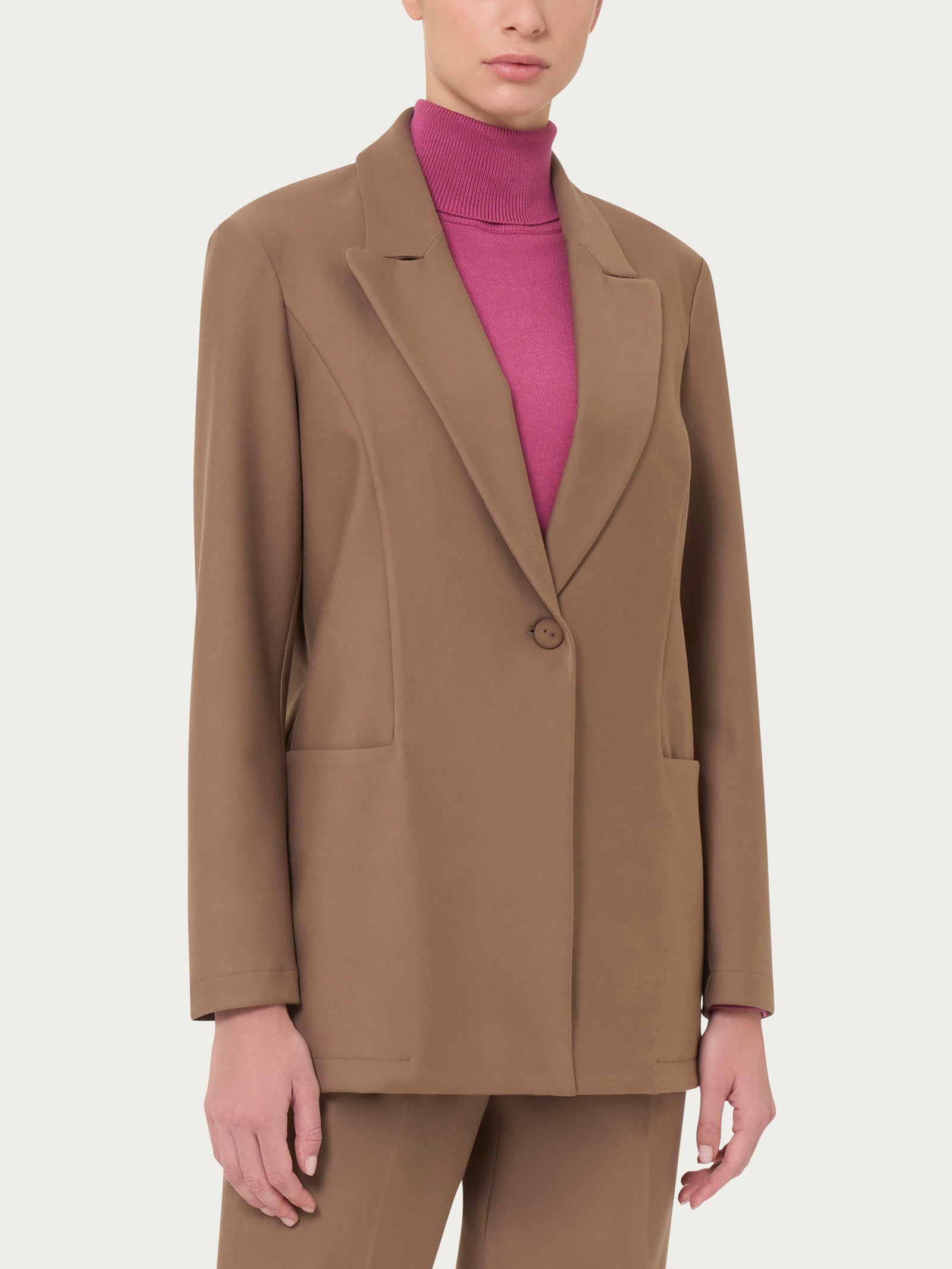 Ragno Compact blazer over Pine Bark elasticizzato