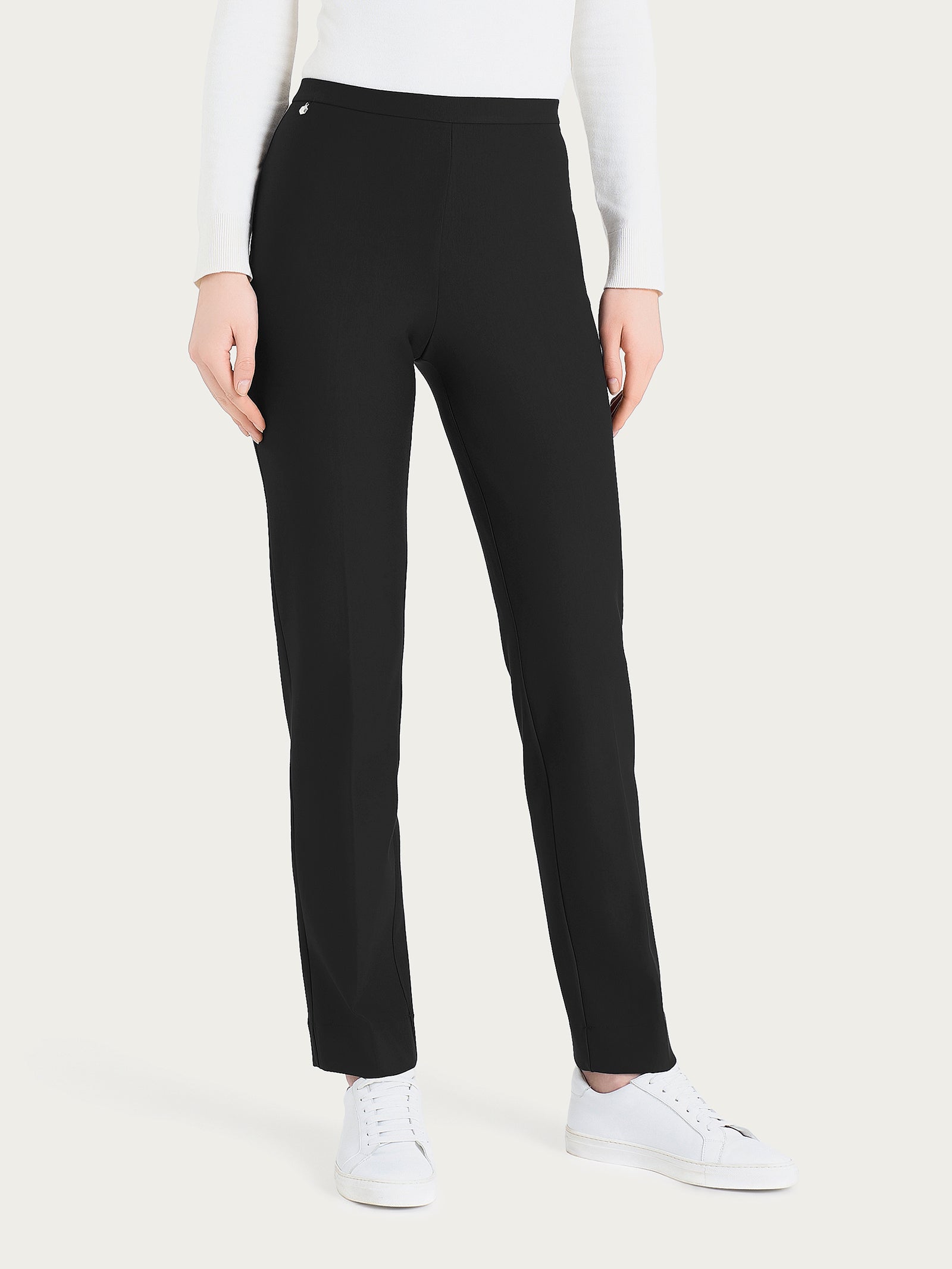 Ragno Compact The Straight Leg pantalone nero modellante