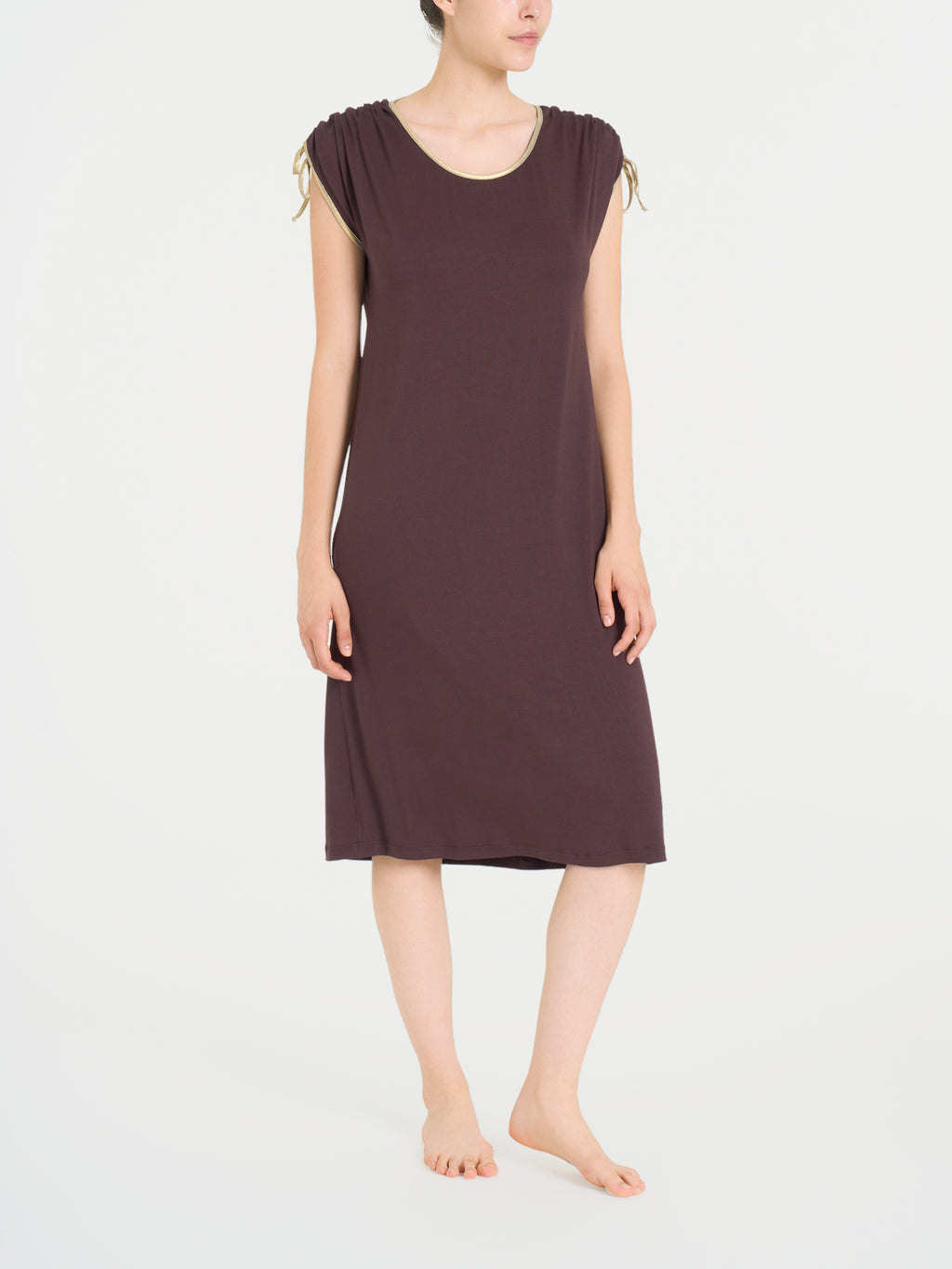Ragno Summer vestito kimono Chicory Coffee fresco