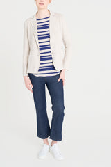 Ragno Compact Blazer Donna 2 Bottoni Champignon Ecopelle