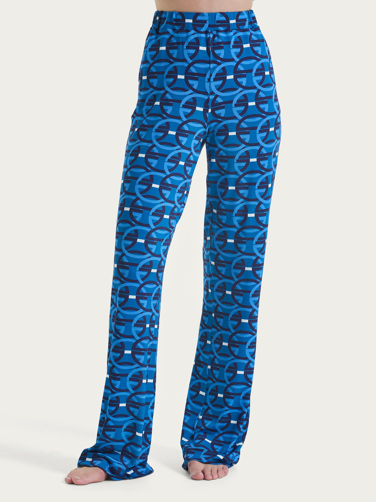 Ragno Pantalone Ampio Wide Leg viscosa fantasia copiativo estivo