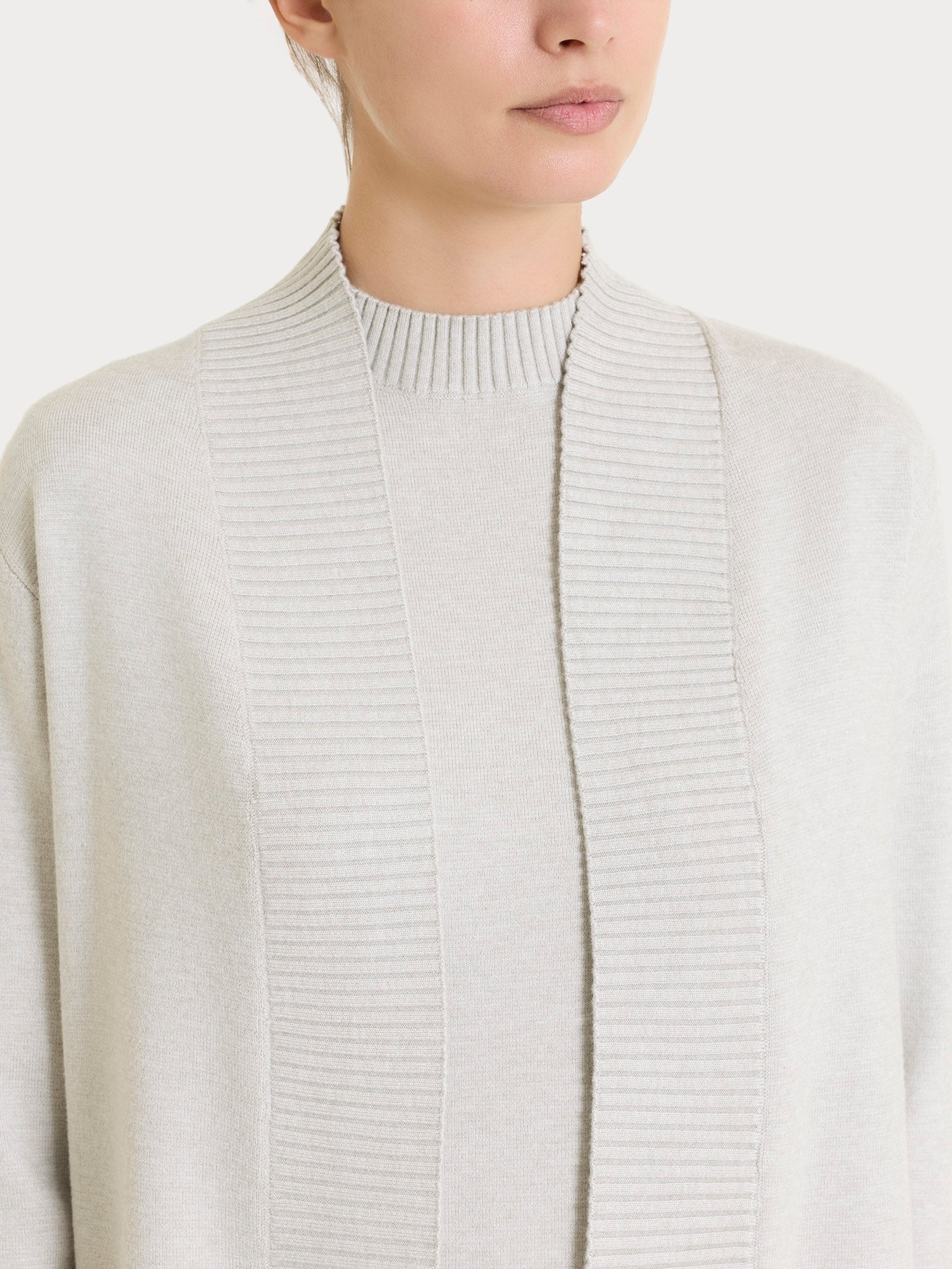 Ragno Perfetta Revolution cardigan Champignon Mel. Super Soft