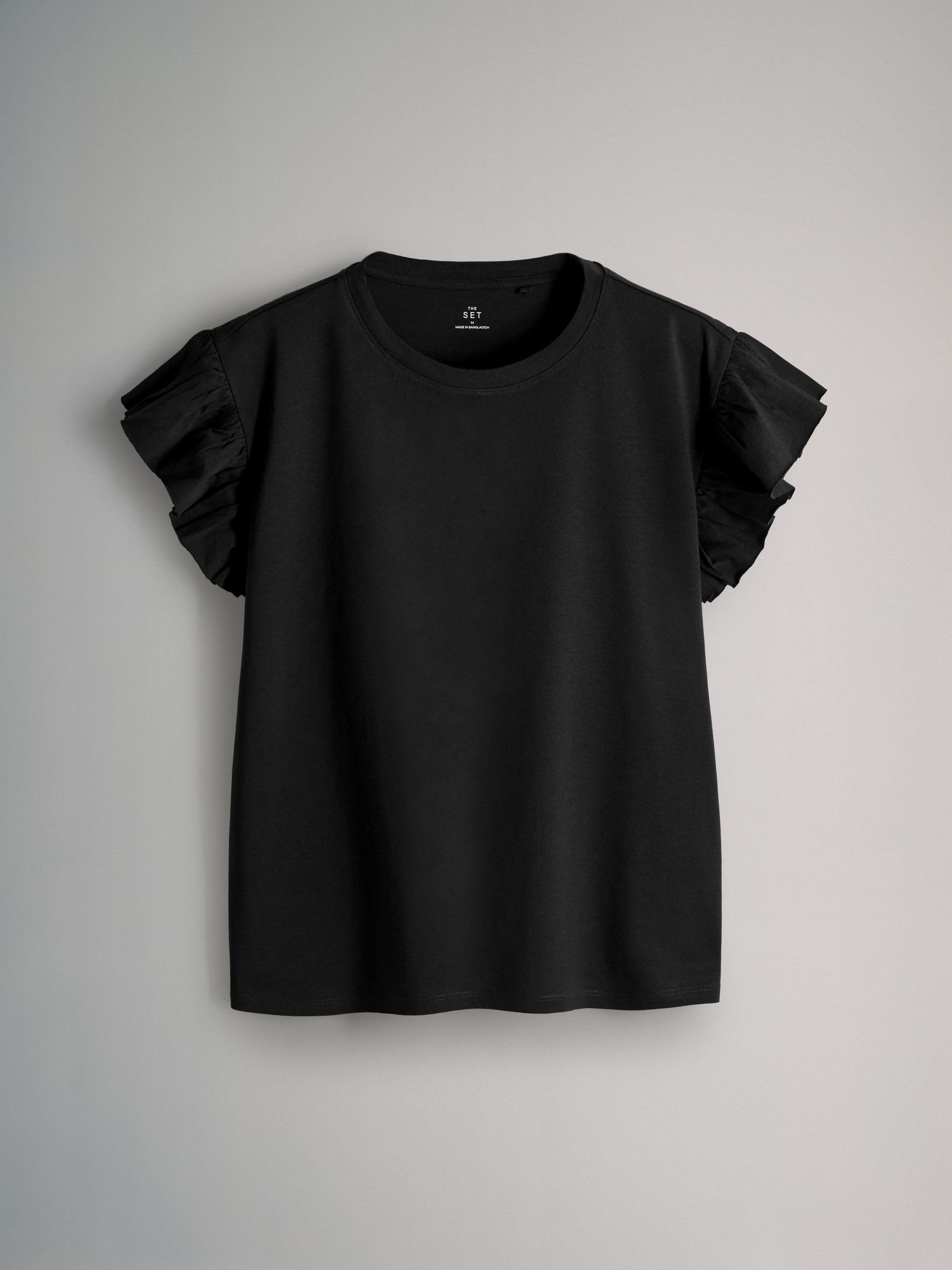 The Set t-shirt donna manica corta con volant 4 pezzi morbide