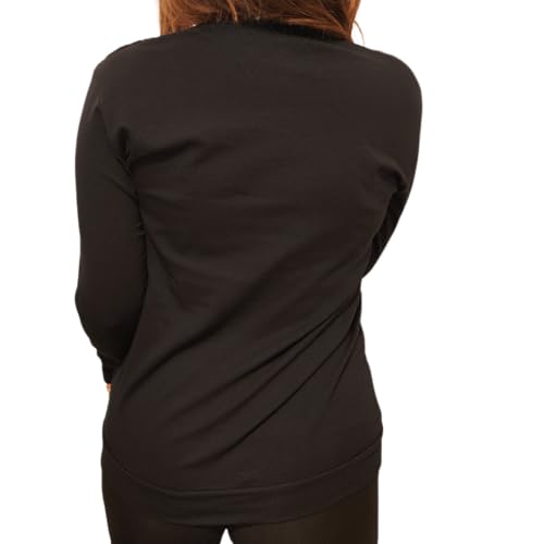 Lady C Maglia Sottogiacca Cotone Girocollo Traforata
