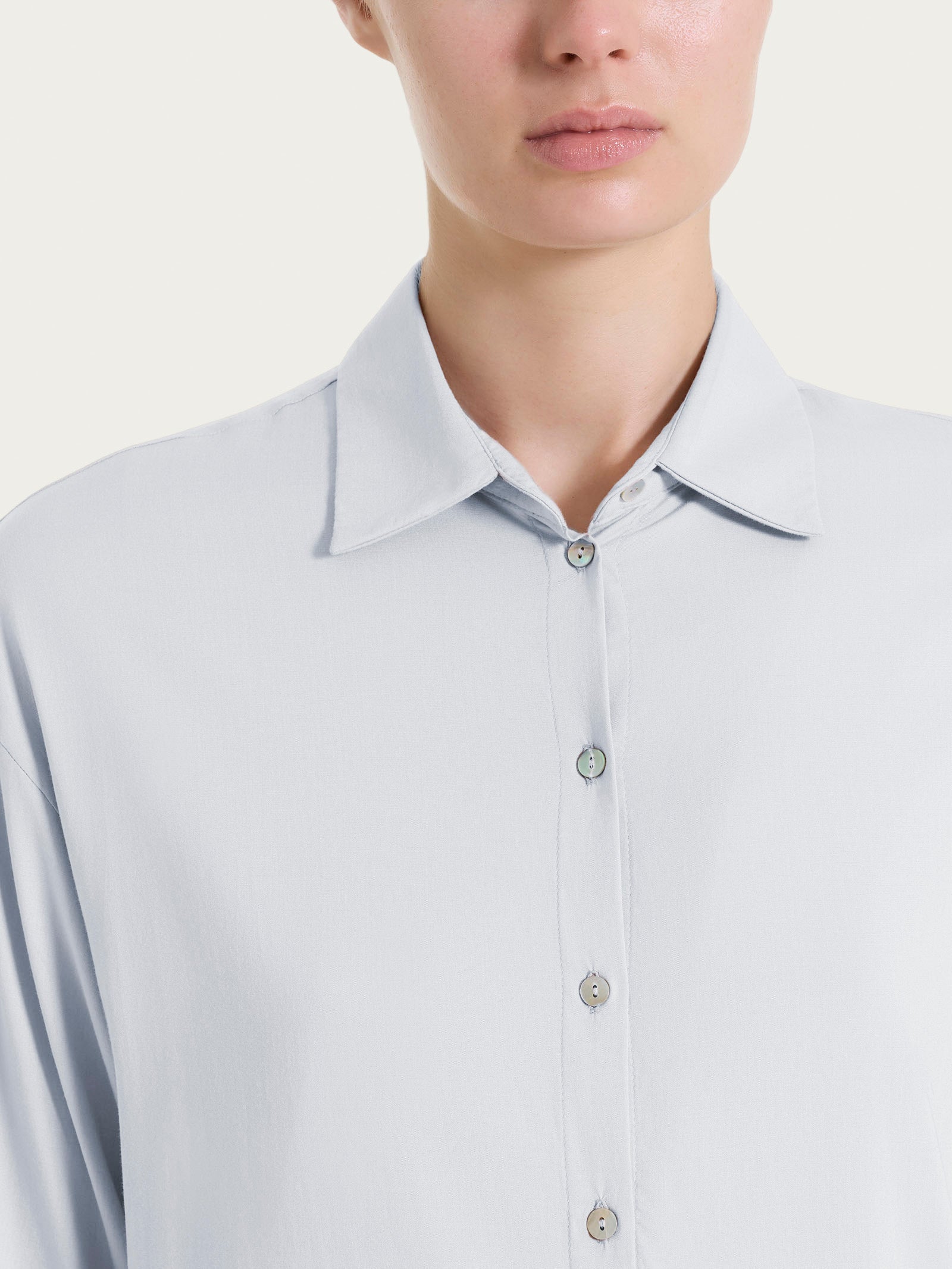 Ragno Voile Stretch Camicia 3/4 Lilac Hint viscosa