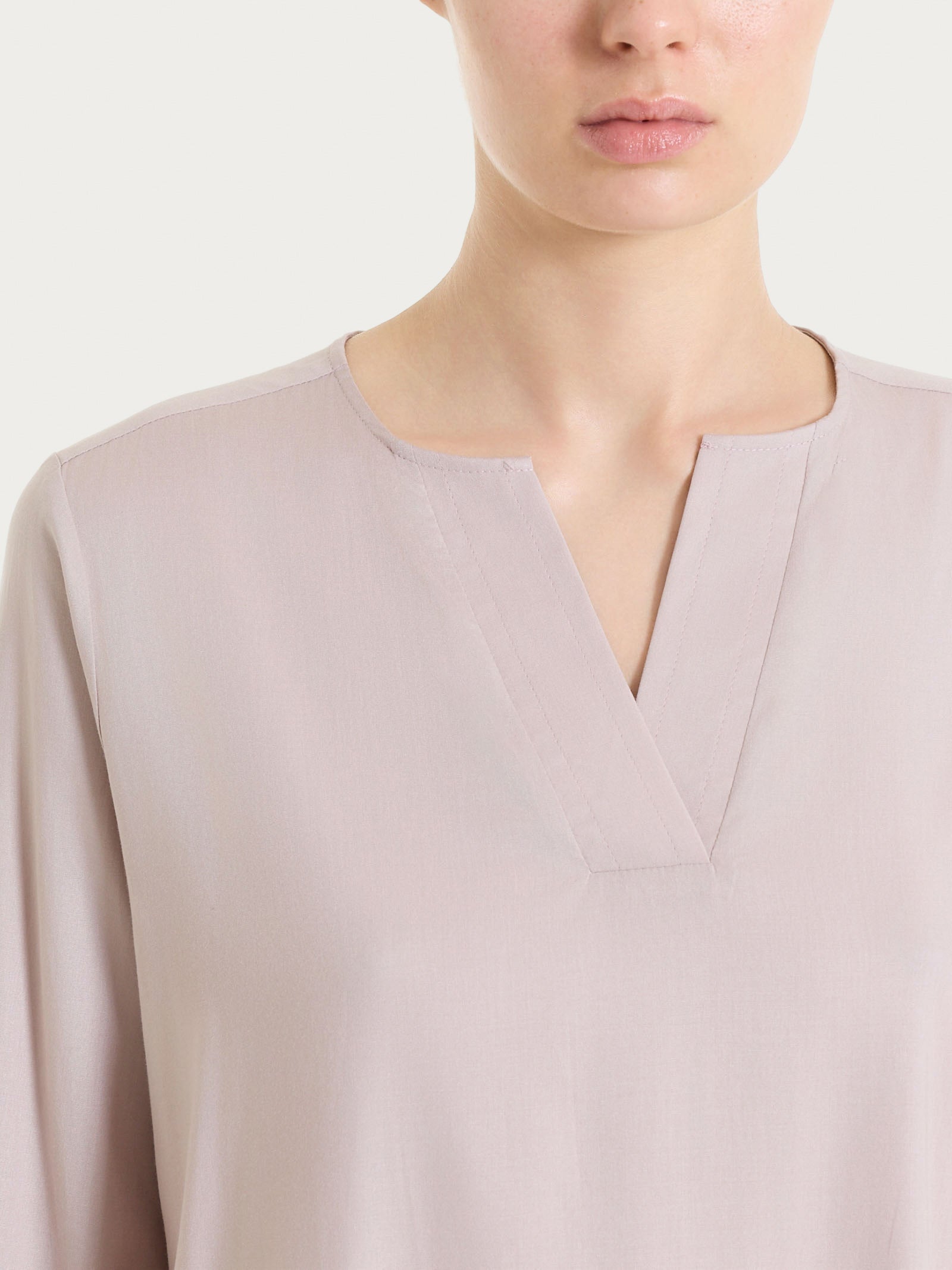 Ragno Voile Stretch Blusa Scollo V Sphinx Manica 3/4