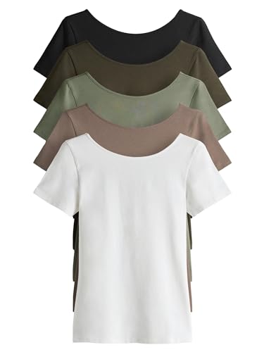 Next The Set Magliette Donna Aderenti 5 Pezzi