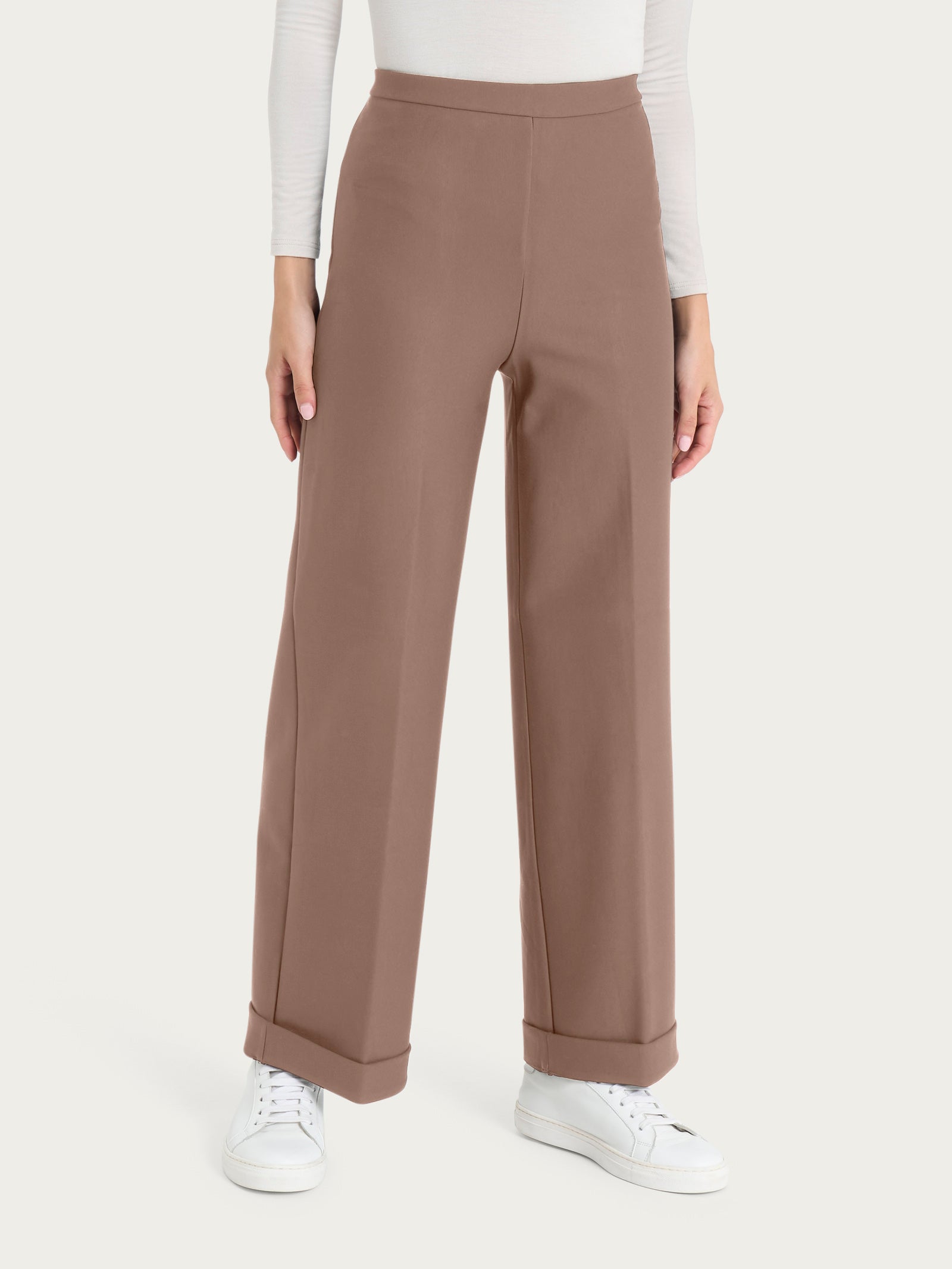 Ragno Compact The Cropped pantalone pine bark modellante