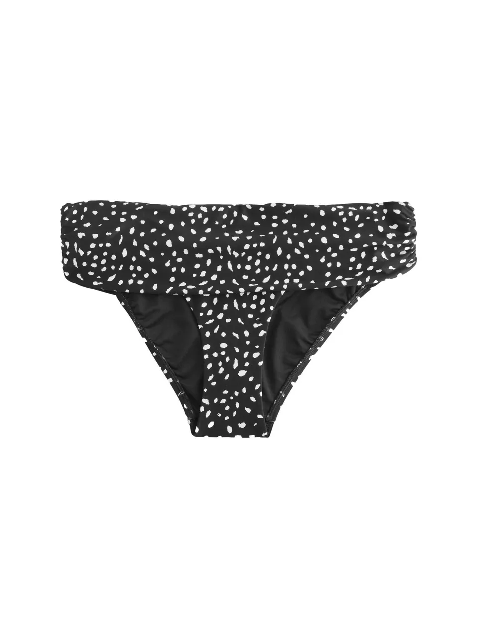 Next slip bikini risvolto taglia 40 nero fantasia
