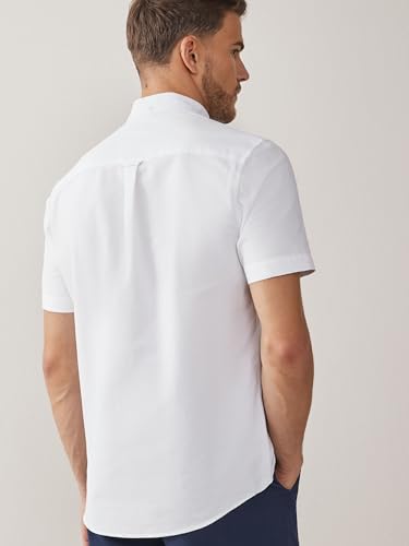 Next 2 camicie Oxford manica corta cotone uomo