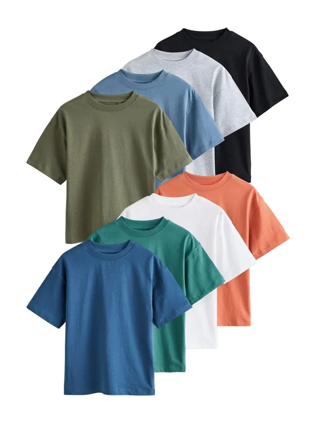 Geo Next t-shirt bambino maniche corte taglia 98 confezione 8 pezzi