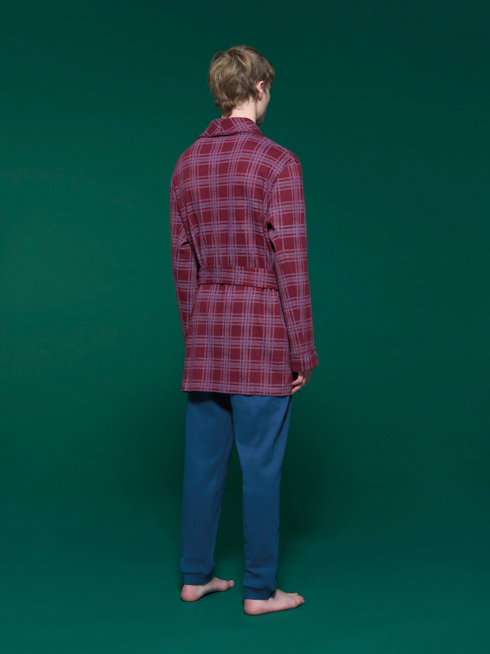 Ragno Jersey Cotone Vestaglia Uomo Zinfandel caldo cotone