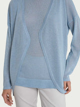 Ragno Lurex Crêpe Cardigan Skyway aperto