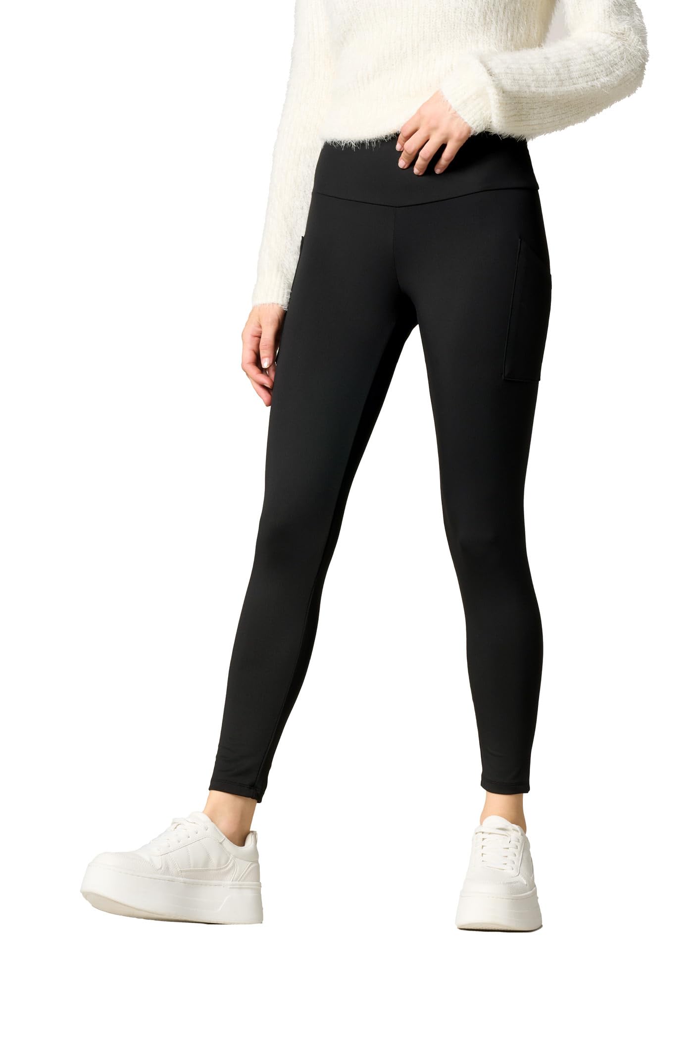 Goldenpoint Leggings Yoga Donna con Tasche Sportivi