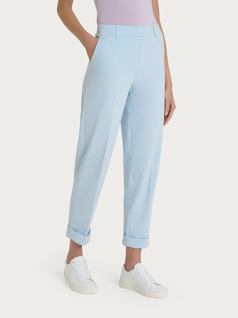 Ragno Compact Light pantaloni carrot donna Skyway con tasche