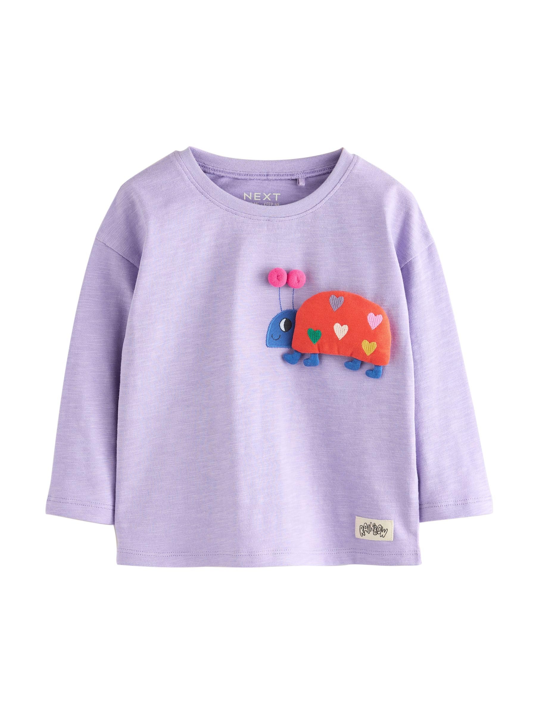 Geo Next top bambina maniche lunghe 4 pezzi Rainbow