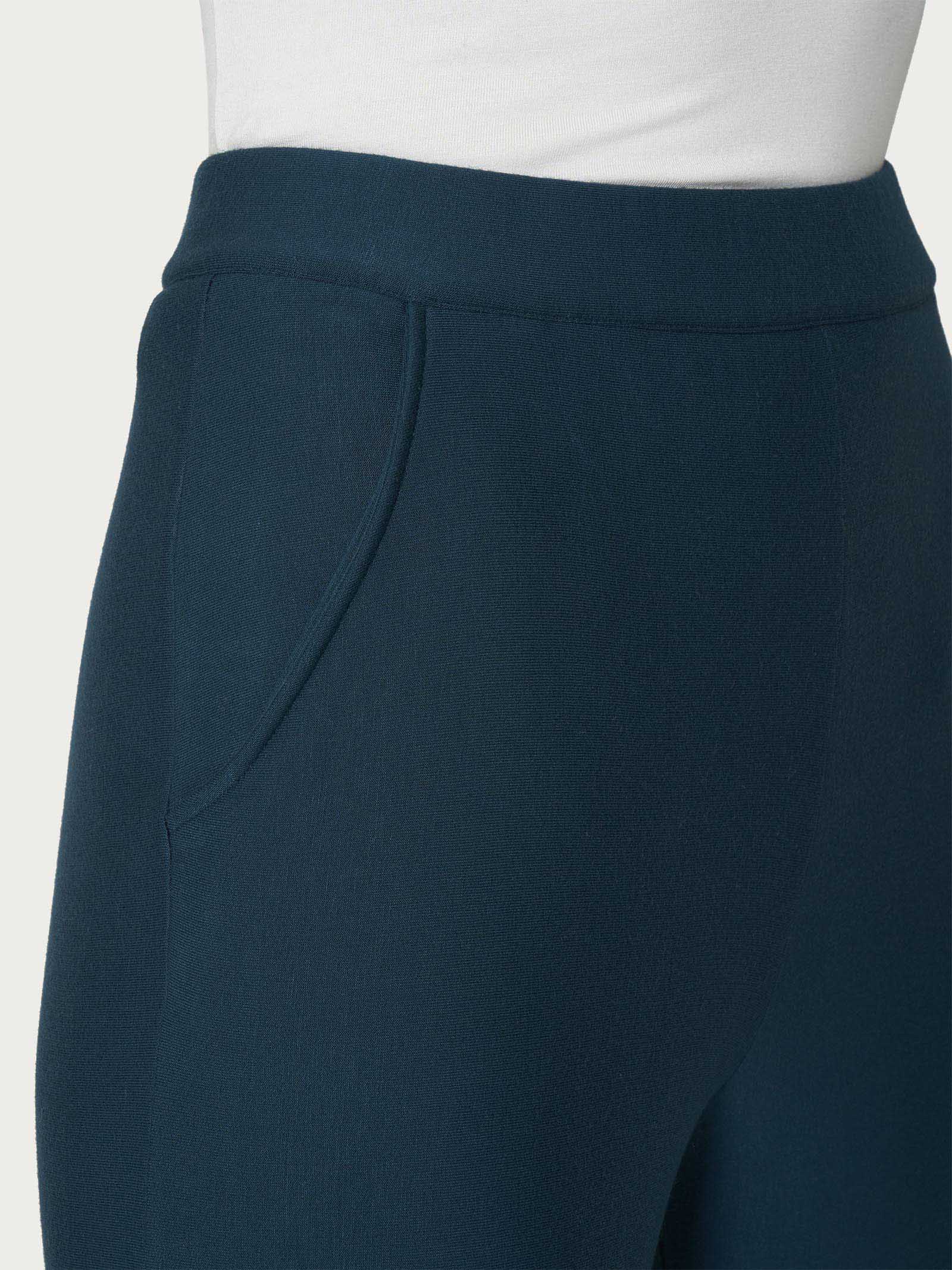 Ragno Comfort Pantalone Palazzo Reflecting Pond Viscosa Tasche