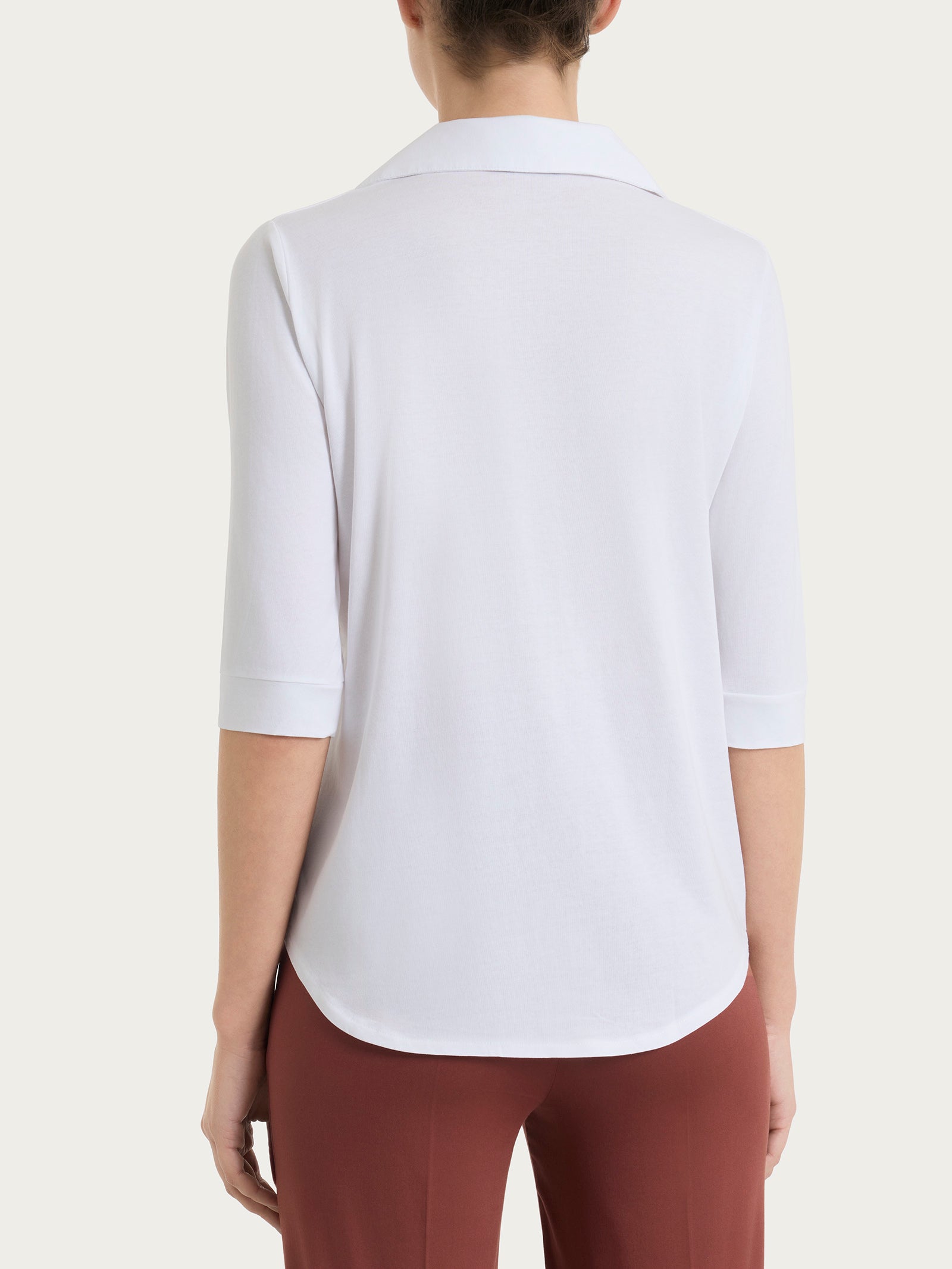 Ragno Ultralight Camicia Cotone Bianco Manica 3/4