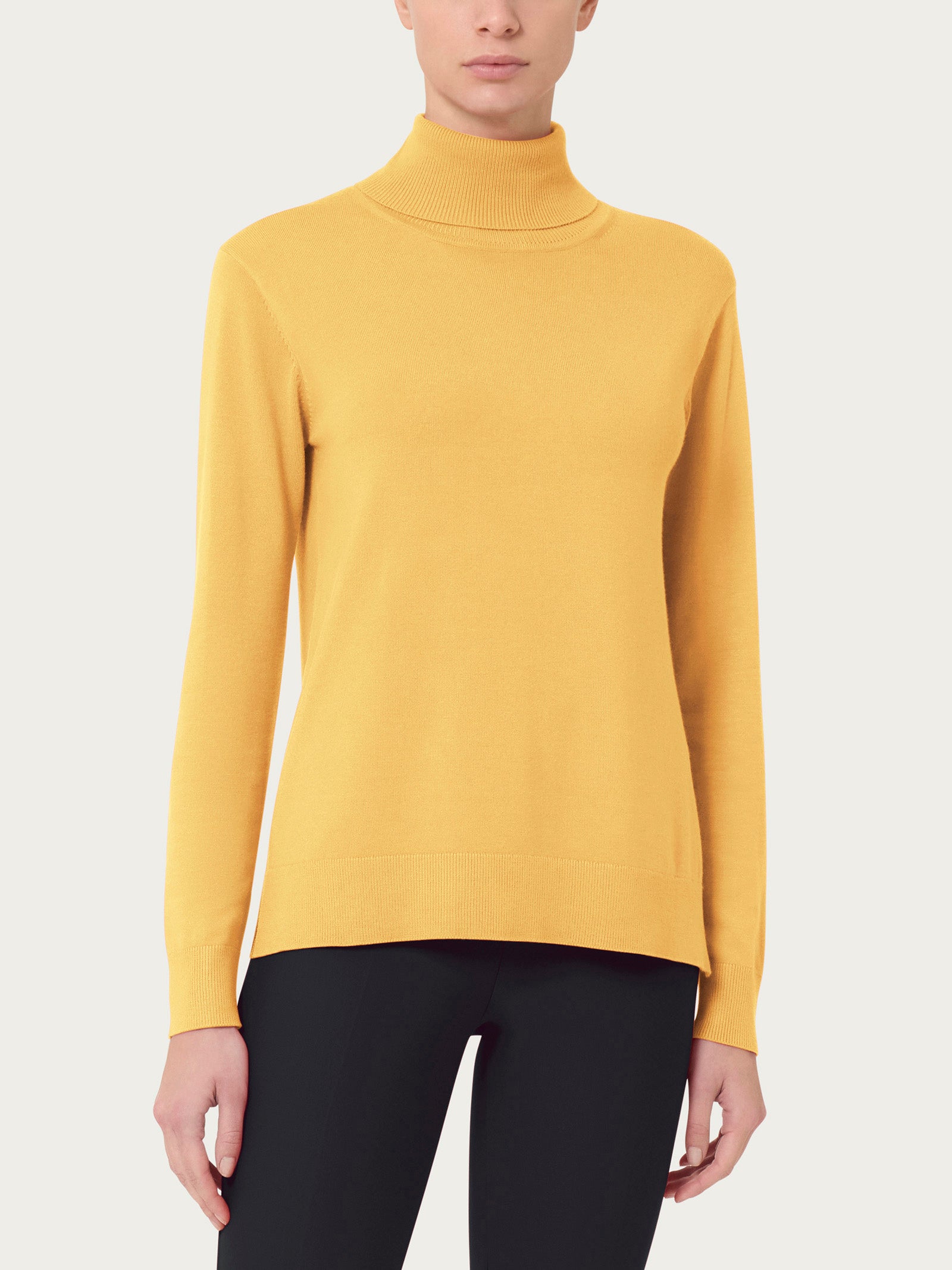 Ragno Four Seasons Dolcevita maglia gialla Misted Yellow