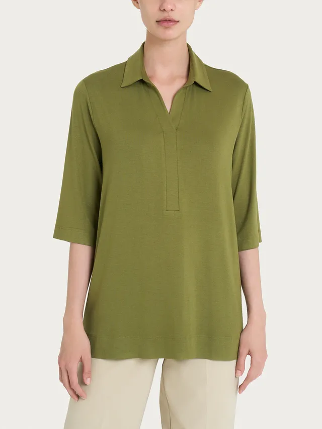 Ragno Viscosa Summer t-shirt manica 3/4 Sphagnum