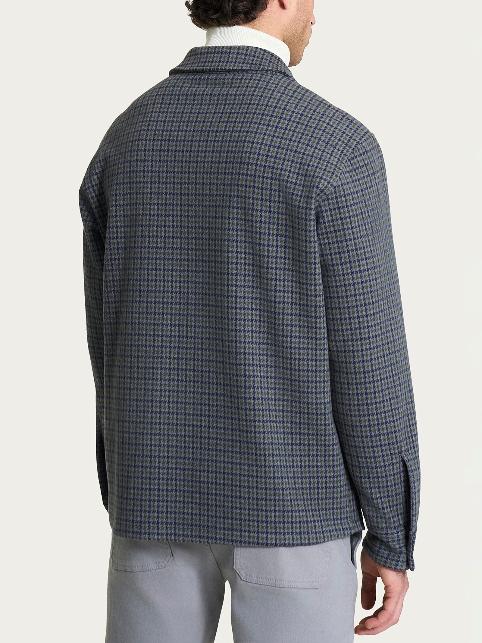 Ragno Jacquard Shacket Kombu Green Misto Cotone
