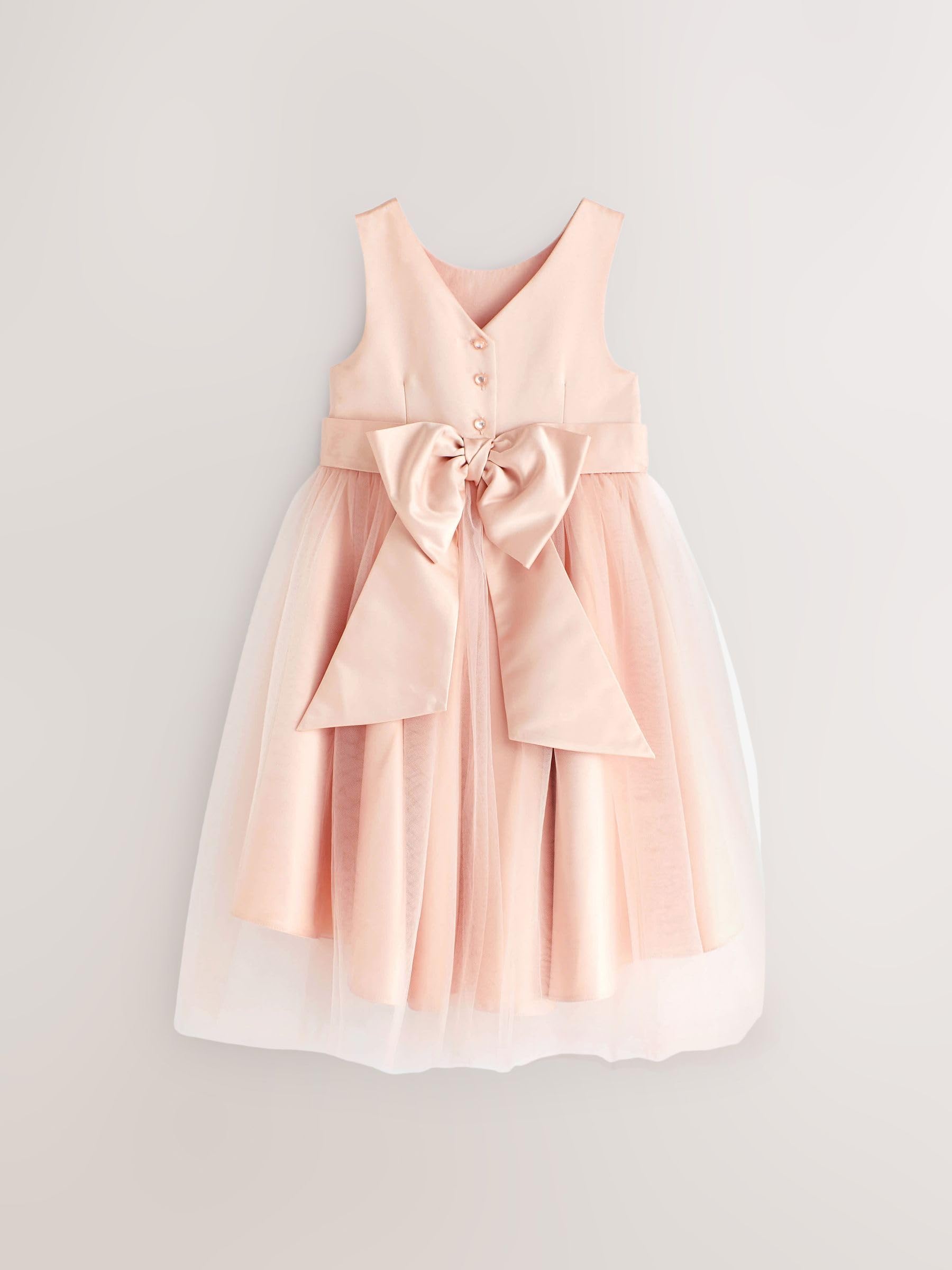 Next Abito Damigella Bambina Midi Tulle con Fiocco