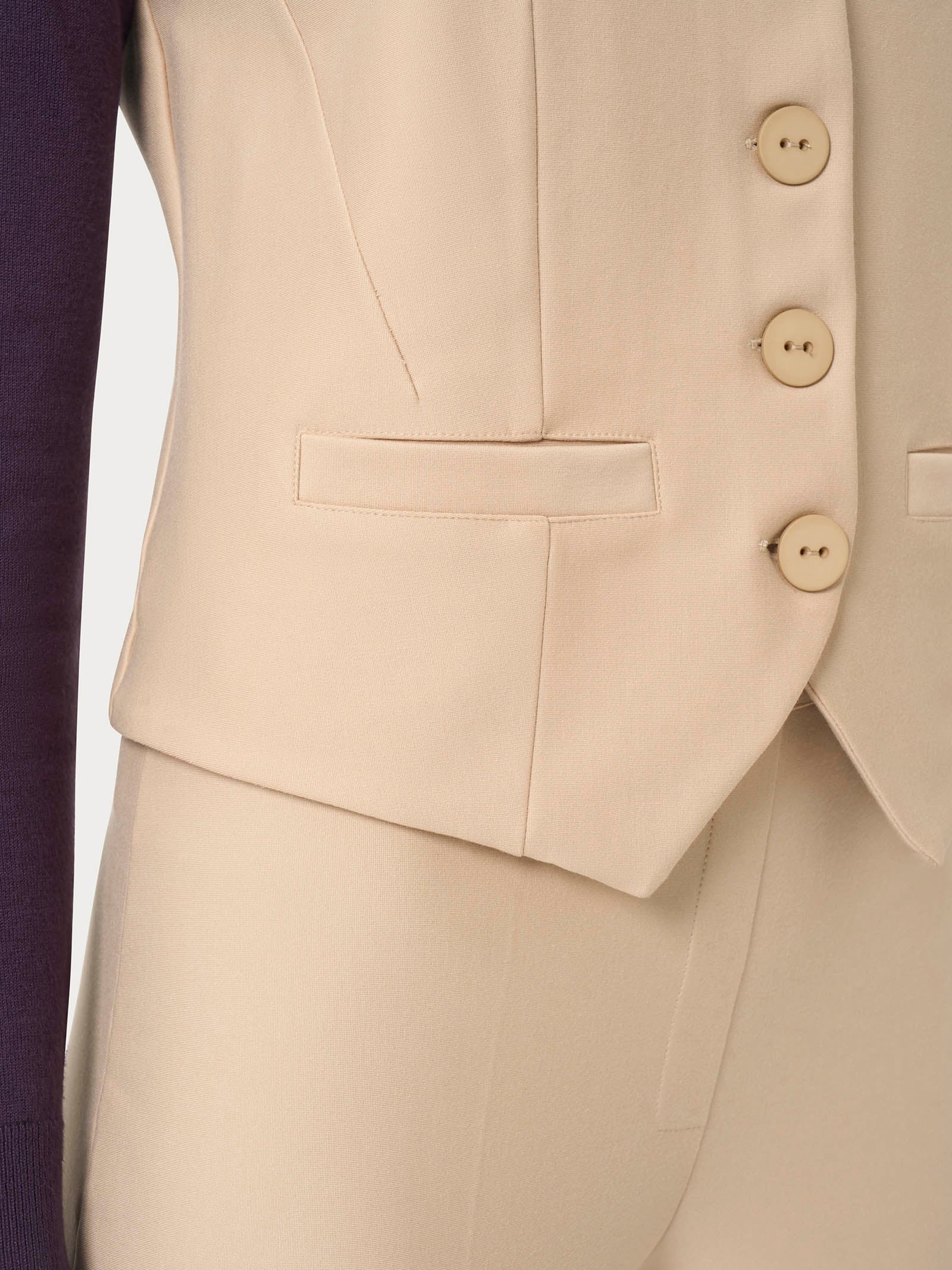 Ragno Compact gilet 4 bottoni Irish Cream regular