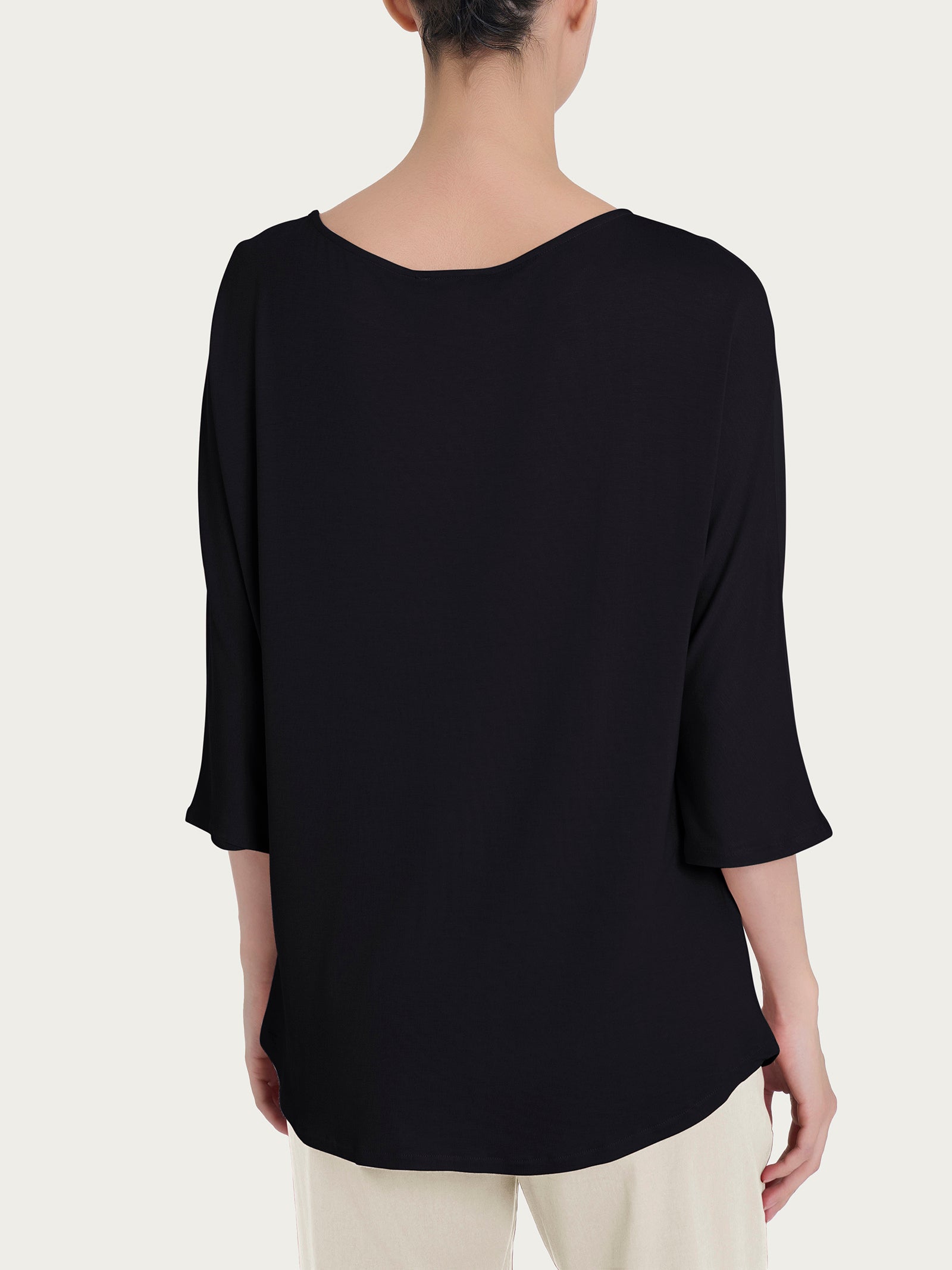 Ragno Viscosa Summer maglietta 3/4 donna Nero