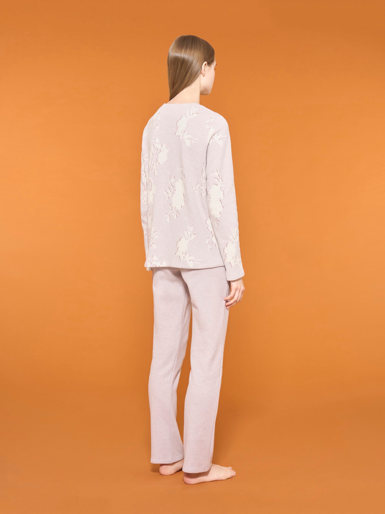 Ragno Cotton Eco Pile pigiama serafino Mirtillo