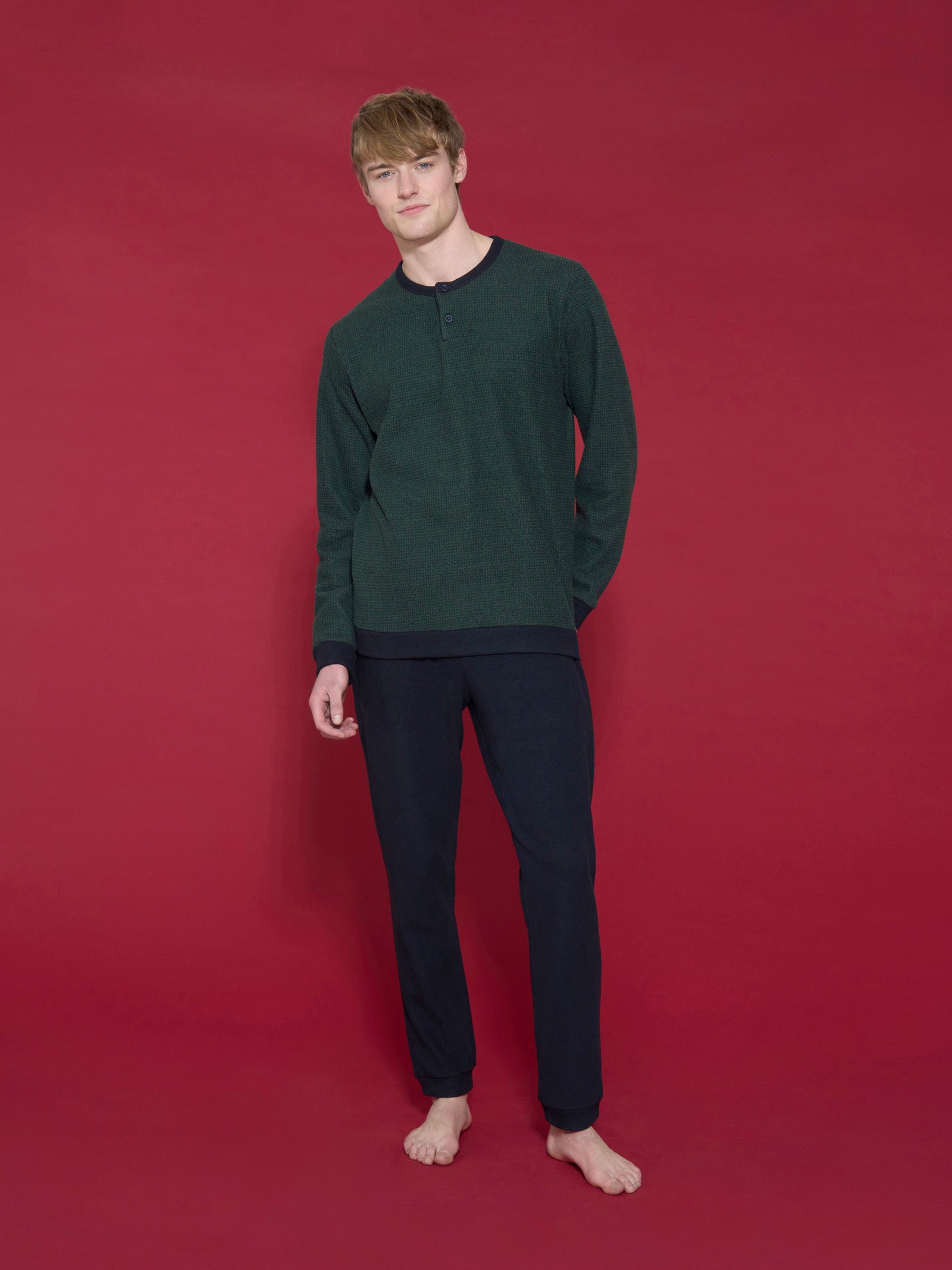 Ragno Eco Pile pigiama serafino Outer Space pesante