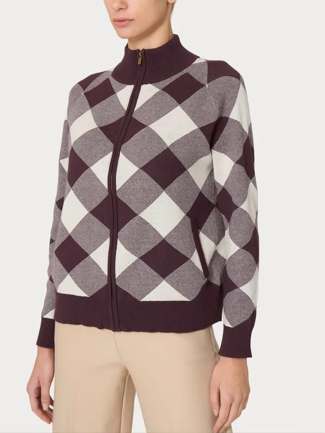 Ragno Winter Cotton bomber donna zip viola Plum Perfect