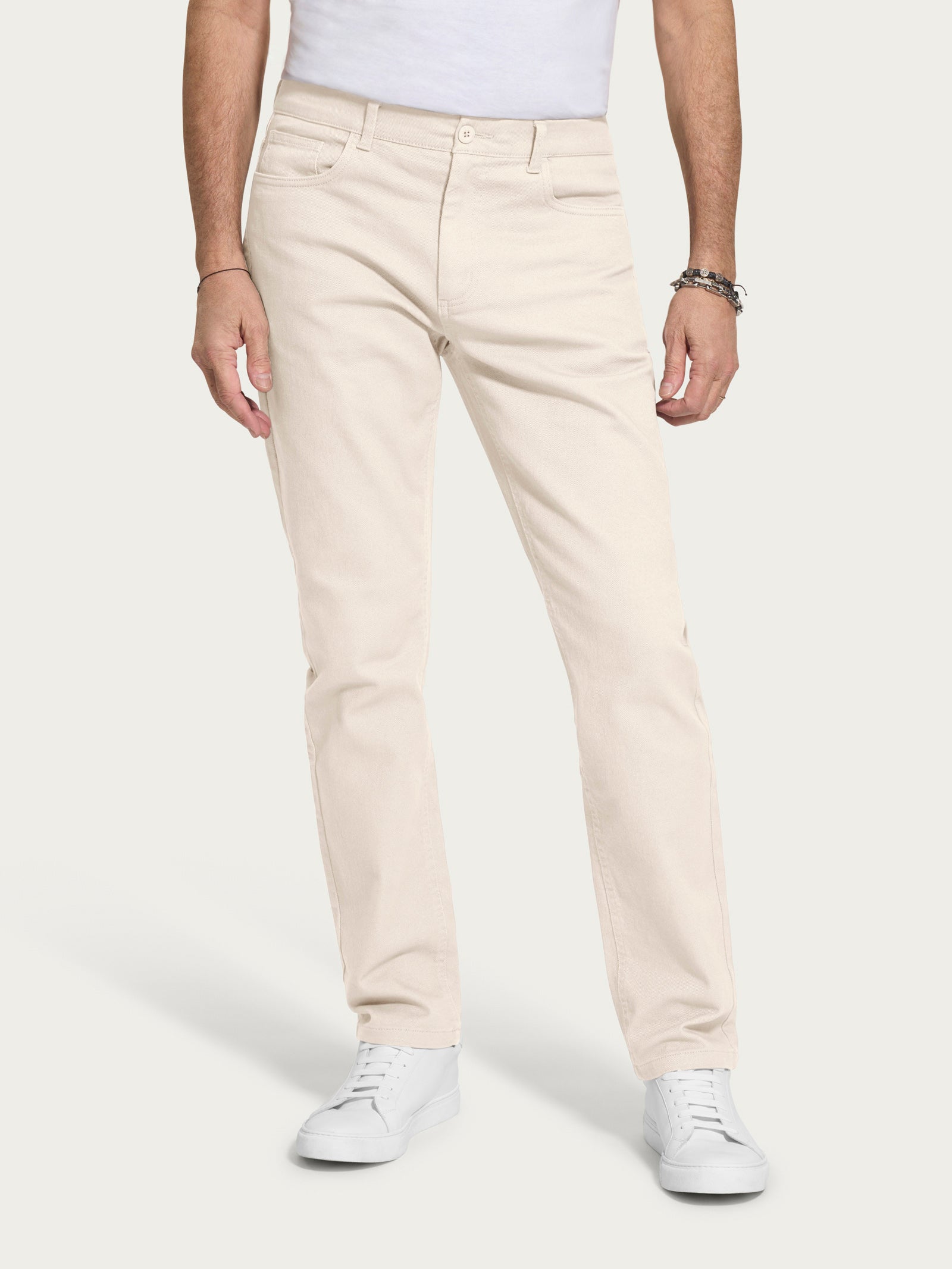 Ragno Compact Pantalone 5 tasche uomo Champignon cotone