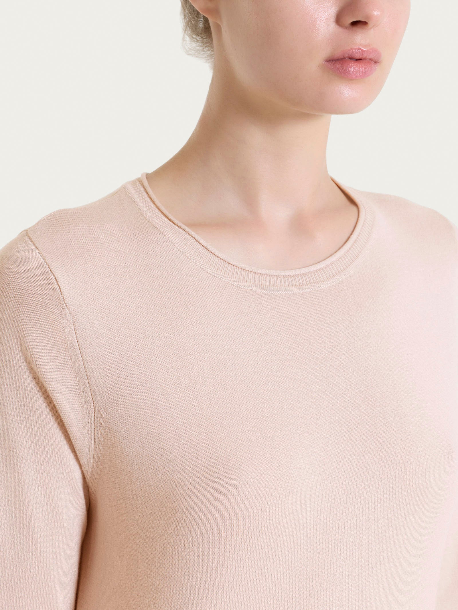 Ragno Summertime Maglia girocollo 3/4 cameo rose leggera
