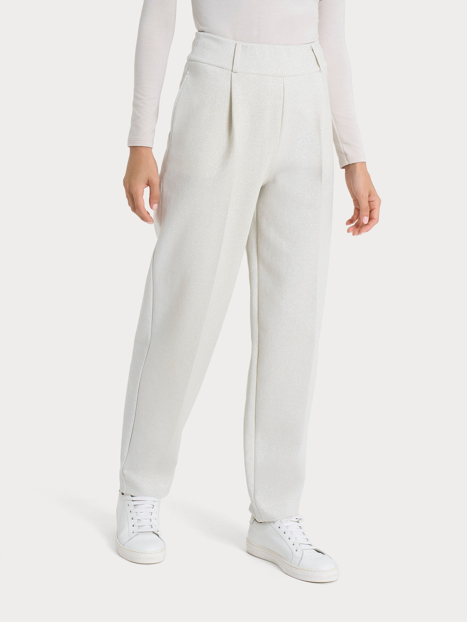 Ragno Compact Pantalone Carrot Eco Jacquard Champignon