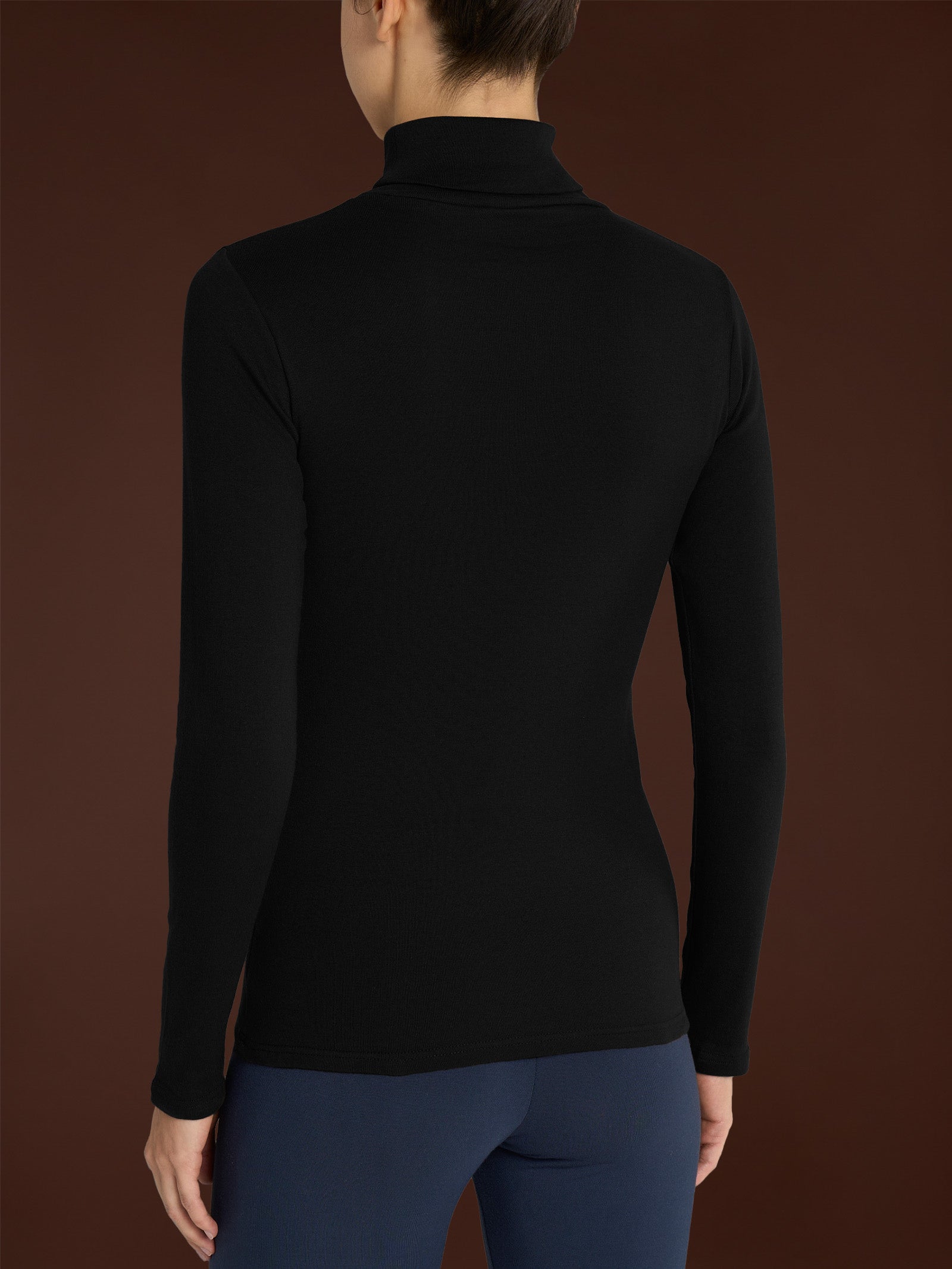 Ragno Thermo Cotton Dolcevita Intimo Nero Cotone
