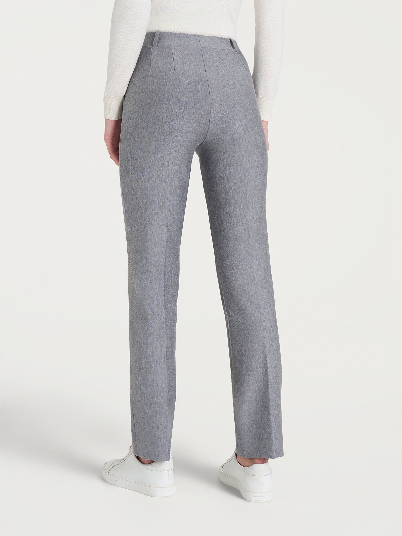 Ragno Compact pantalone dritto Grigio Mel. vita elasticizzata