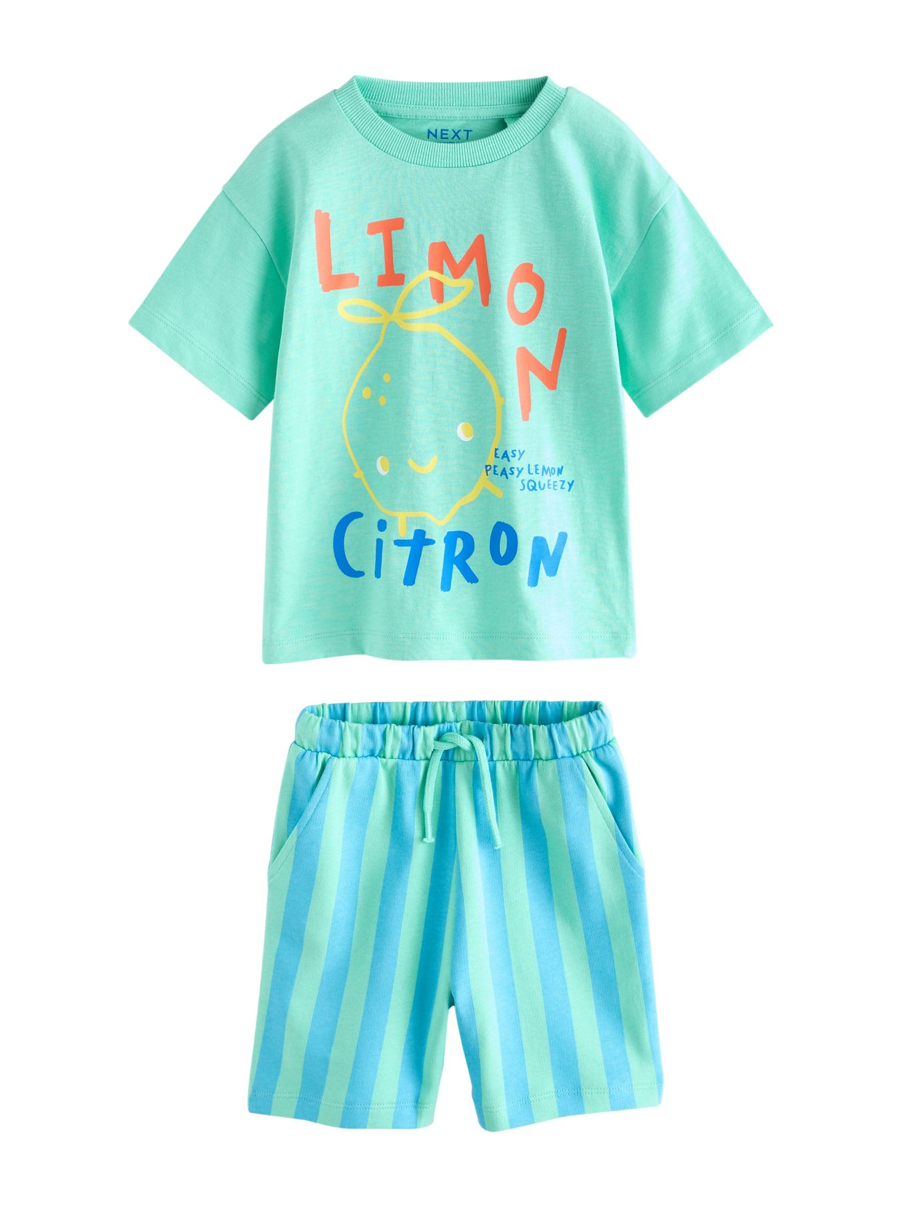 Next 2 completi maglietta shorts bambino maniche corte