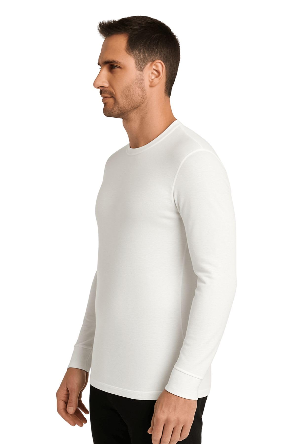 Lady C Maglia Intima Uomo Manica Lunga Cotone Bianca M Calda