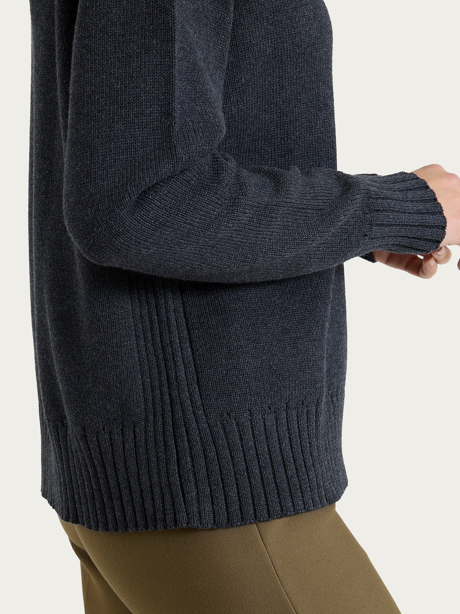 Ragno Winter Cotton Dolcevita Nero Puro Cotone Caldo