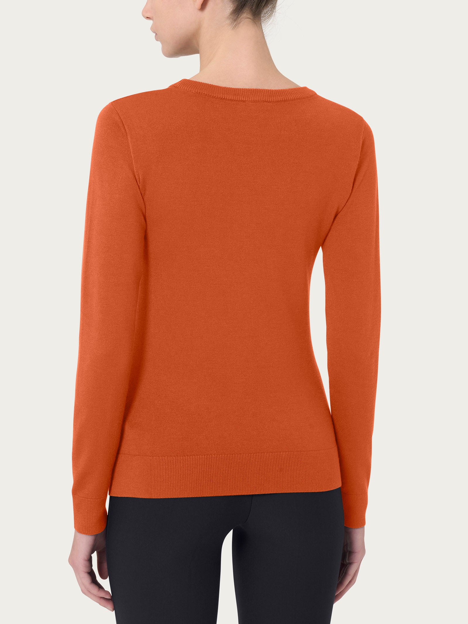 Ragno Four Seasons Maglia Girocollo manica lunga Rust