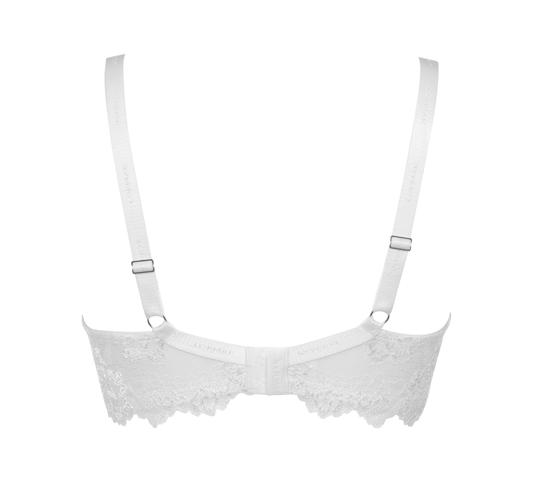 Lady C reggiseno balconette coppa C pizzo bianco 5C