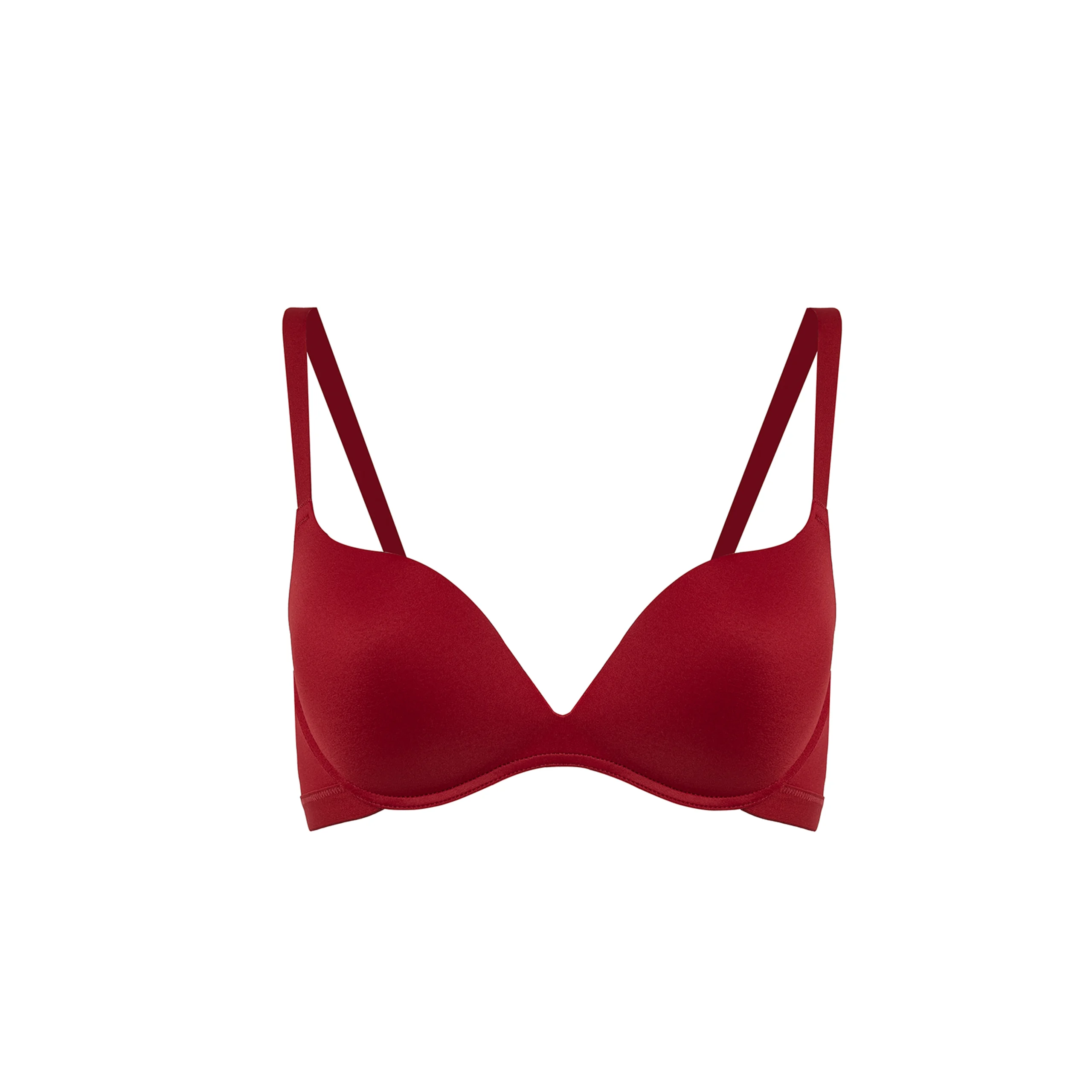 Maria Grazia Severi Essential reggiseno t-shirt rosso senza cuciture